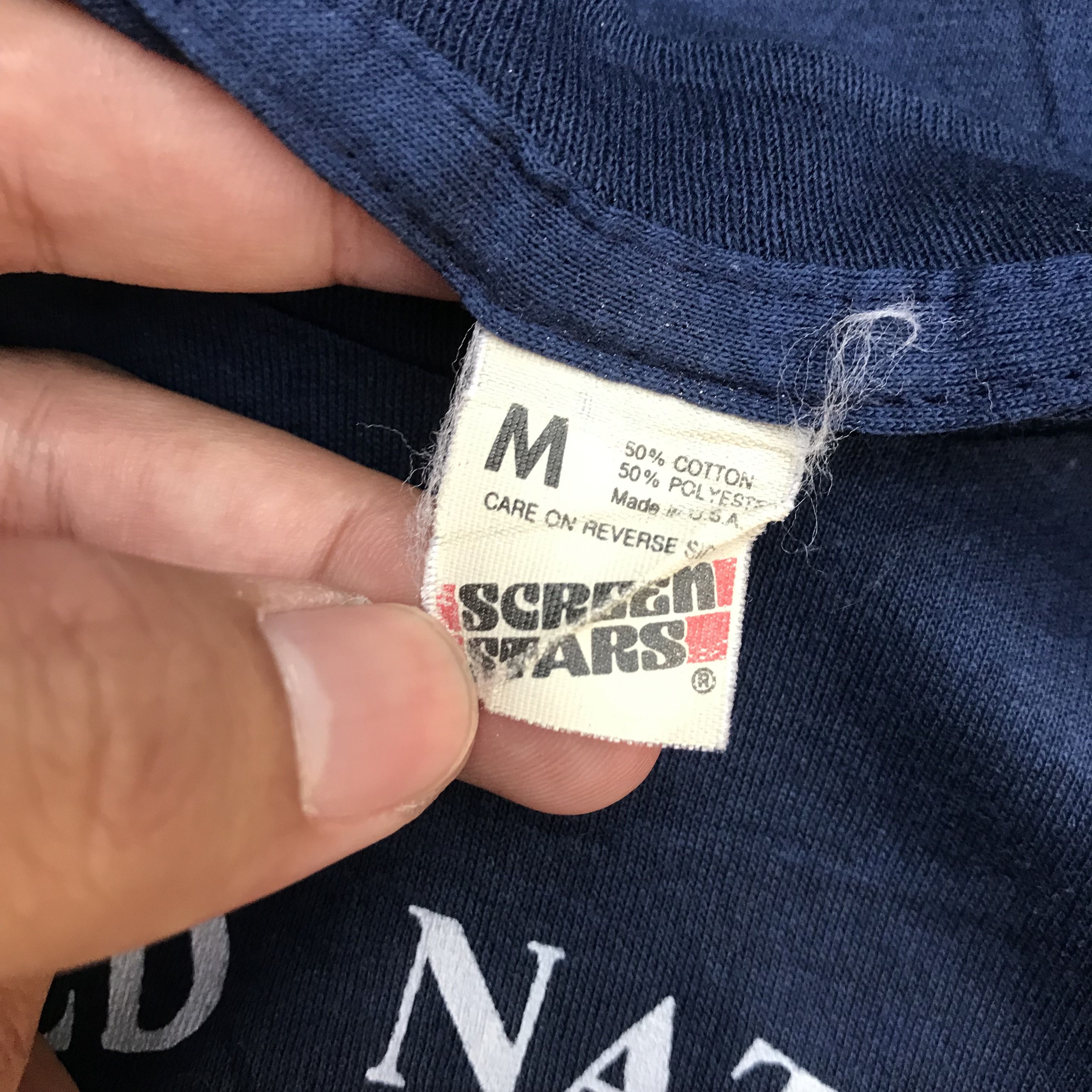 Vintage Vintage 90s Tshirt United Nations 50:50 Material Single stit Size US M / EU 48-50 / 2 - 7 Thumbnail