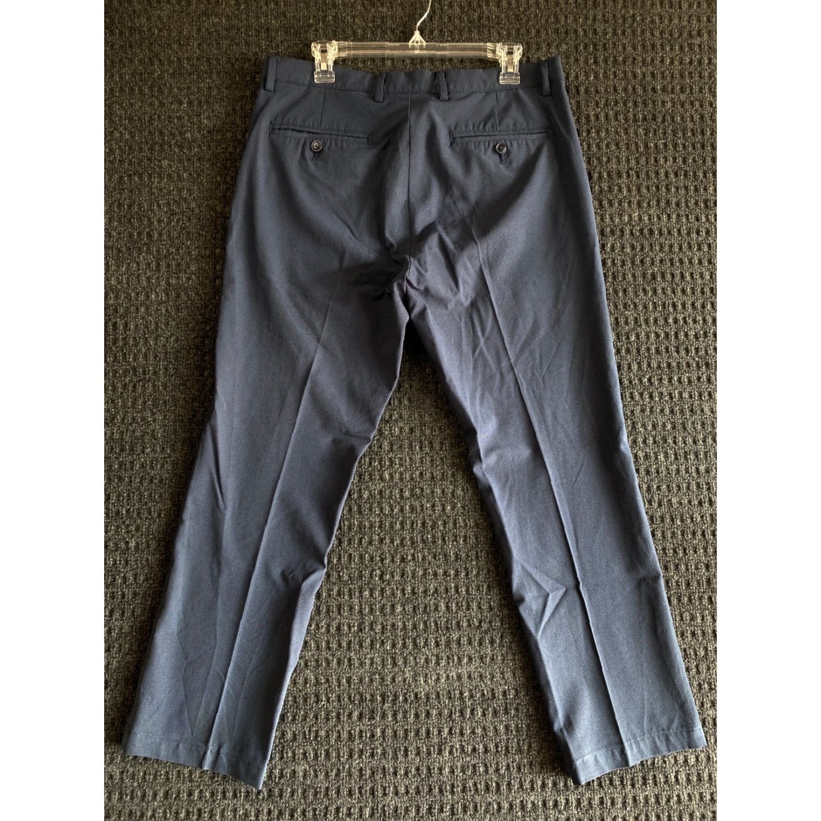 Vintage Greg Norman Mens Golf Pants Slacks Chino Navy Blue 34 x 30 Stretch Regular 5-Pocket Design Size US 34 / EU 50 - 2 Thumbnail