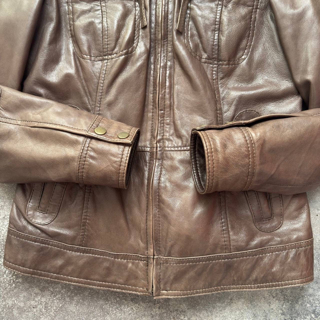 Hysteric Glamour × Japanese Brand Amazing Vintage Moto Biker Brown Leather Jacket Size M / US 6-8 / IT 42-44 - 10 Thumbnail