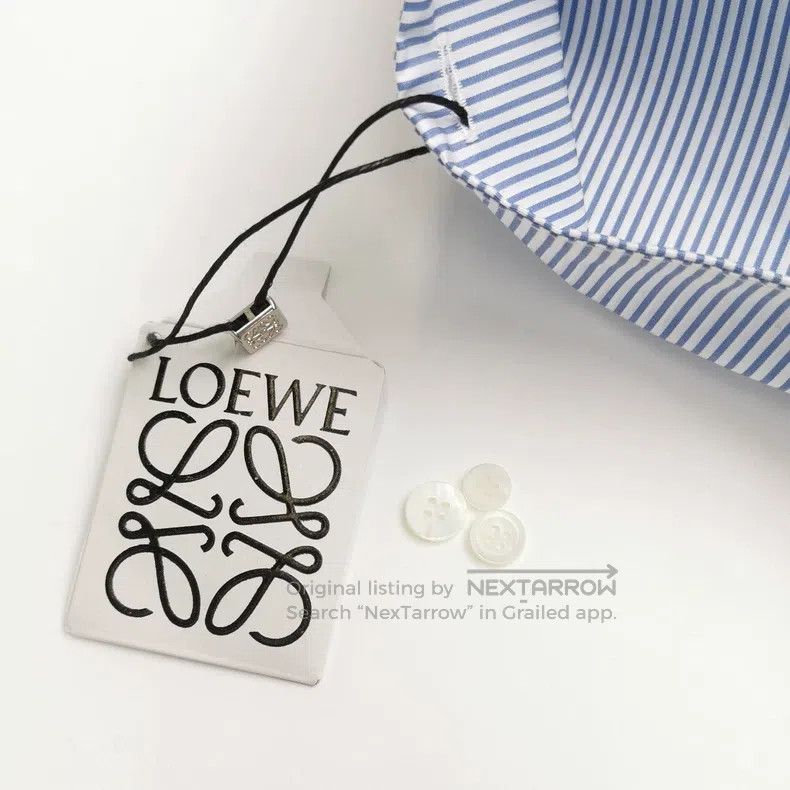 Loewe Loewe Pure cotton color block striped button-down long sle Size M / US 6-8 / IT 42-44 - 3 Thumbnail