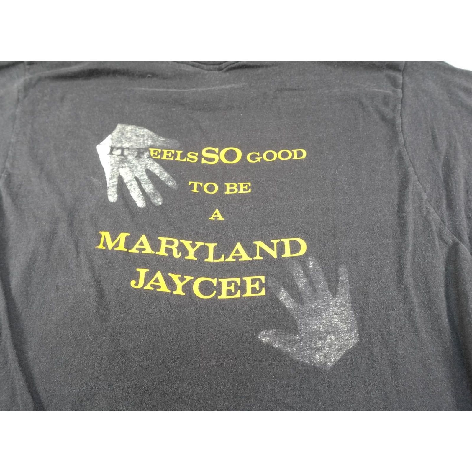 Vintage VINTAGE Screen Stars Maryland Jaycee Shirt Mens XL Black Graphic Print 80s Feels So Good Mens XL Shirts Size US XL / EU 56 / 4 - 2 Thumbnail