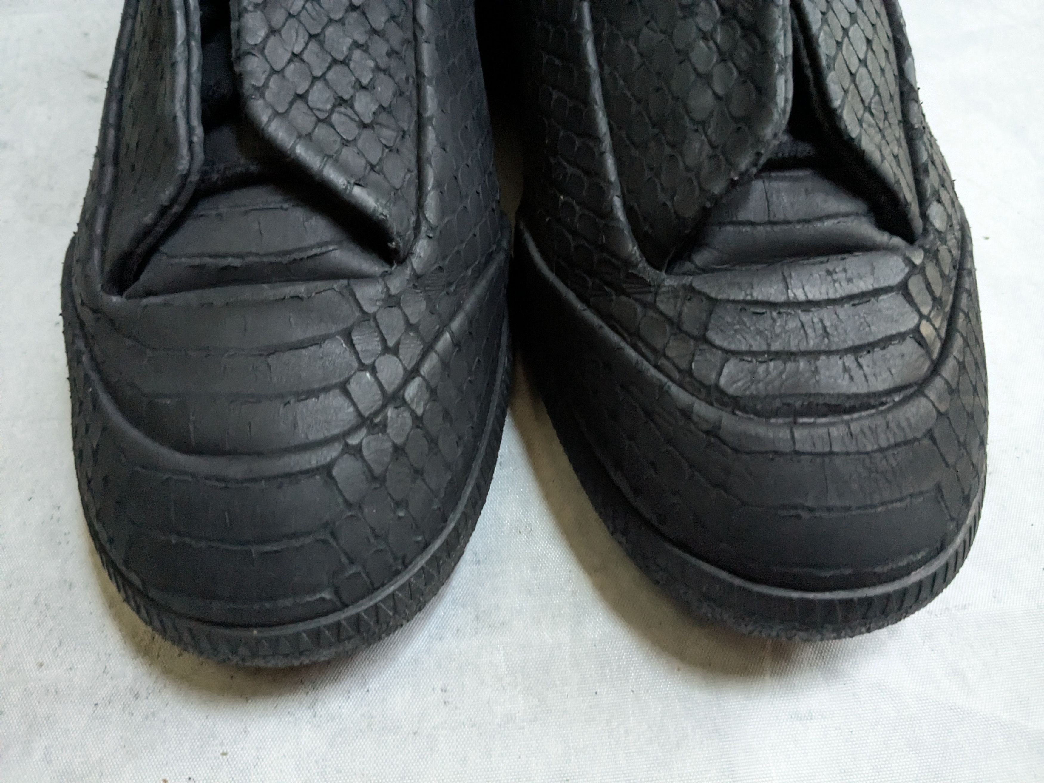 Maison Margiela Maison Margiela Future Black 13 46 Low Tops Snake Leather Size US 13 / EU 46 - 3 Thumbnail