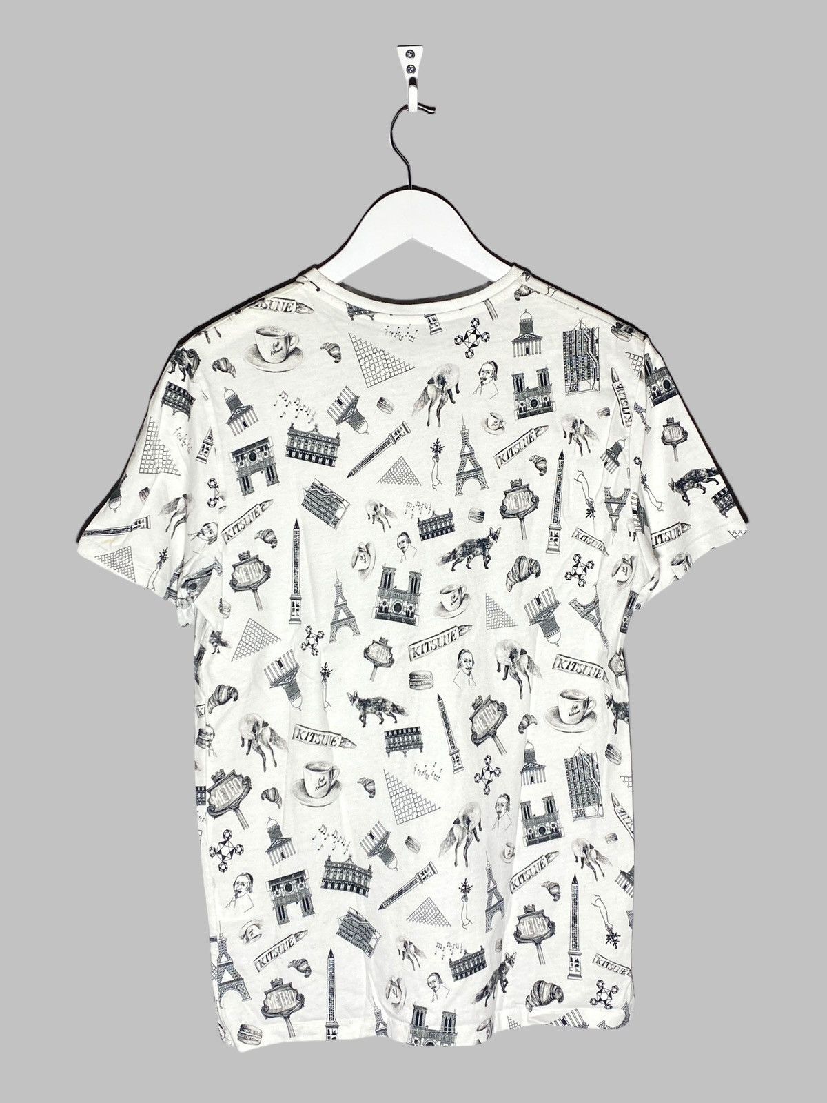 Maison Kitsune Maison Kitsune Overprint Short Sleeve T-shirt Size US M / EU 48-50 / 2 - 2 Thumbnail