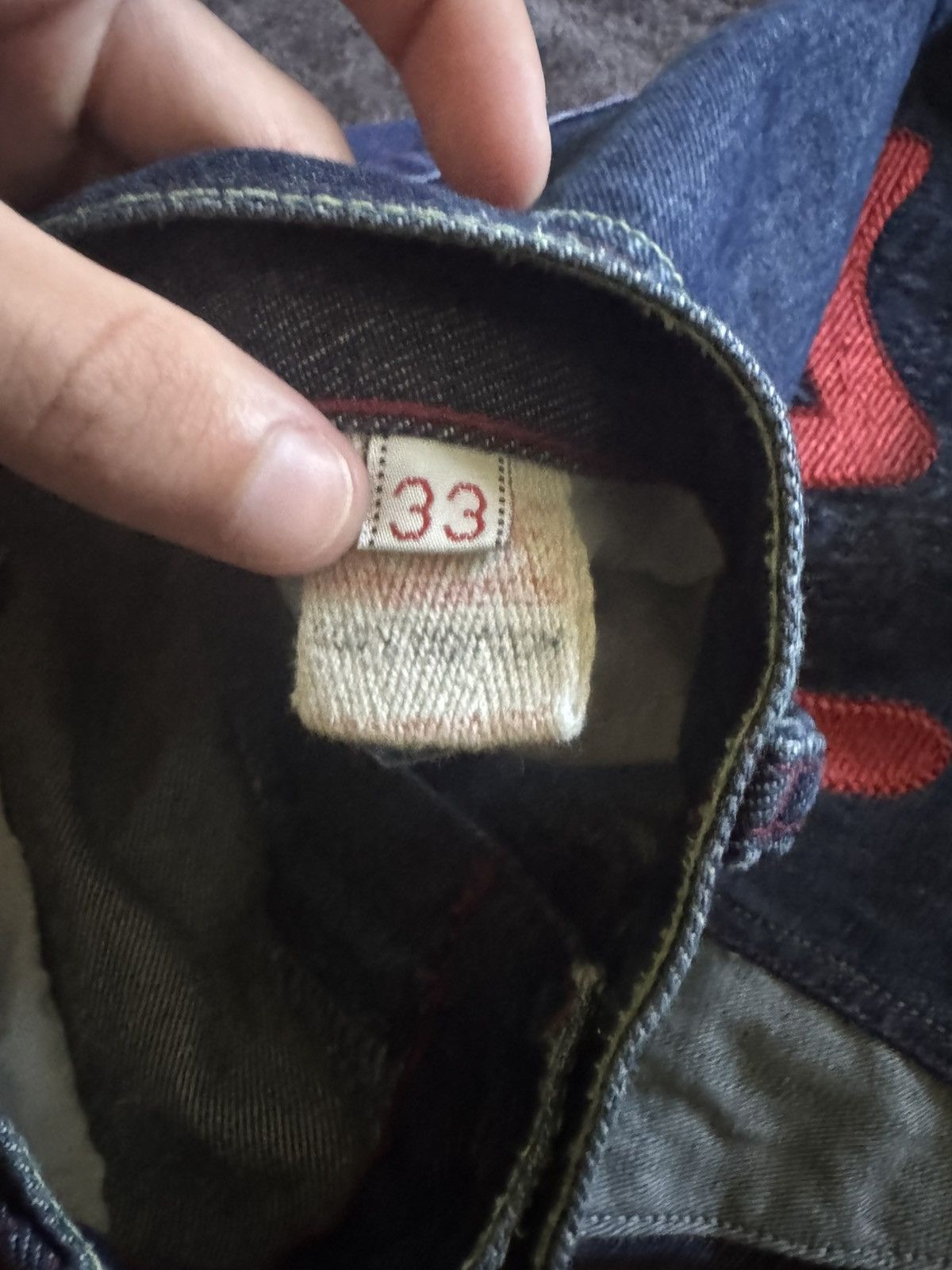 Evisu × Puma Evisu Puma vintage denim pants pocket big logo Size US 33 - 9 Thumbnail