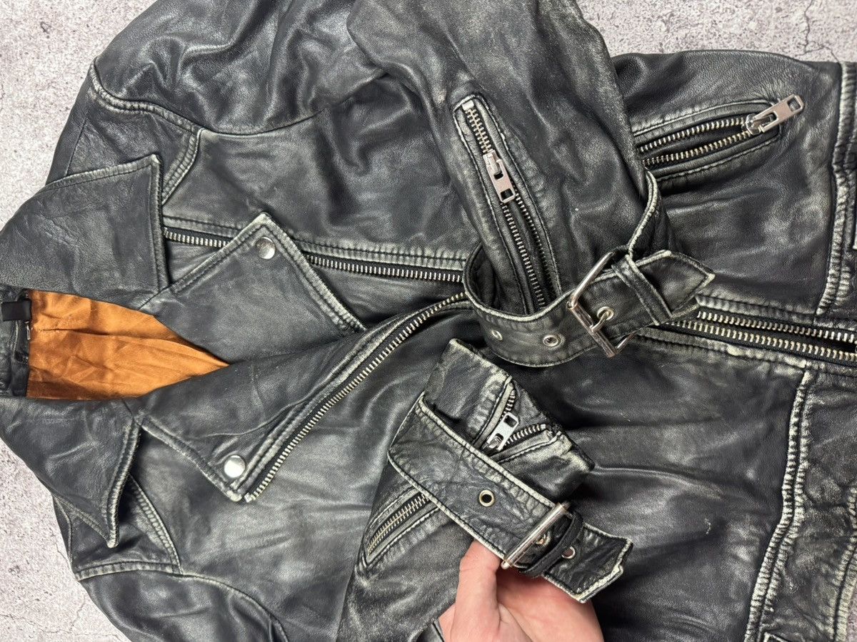 Hysteric Glamour Vintage y2k distressed leather opium avant garde jacket Size M / US 6-8 / IT 42-44 - 6 Thumbnail