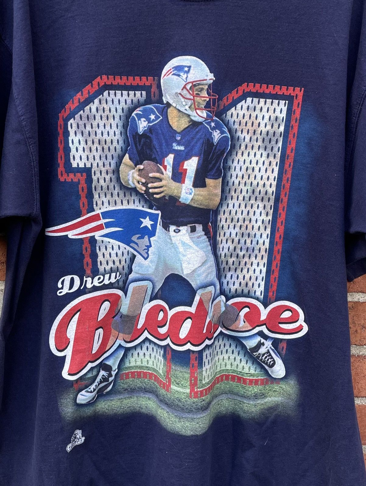 Pro Player 90s Pro Player New England Patriots #11 Drew Bledsoe T Shirt Size US XL / EU 56 / 4 - 4 Thumbnail
