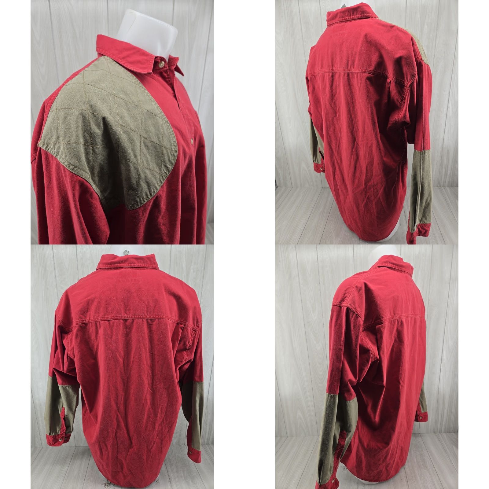 Vintage Columbia Shooting Shirt Adult 2XL Red Beige Cotton Nature Hunting Outdoors Shirt Mens 2XL Button-Up Twill Long Sleeve Casual Workwear Outdoor Vintage Size US XXL / EU 58 / 5 - 8 Thumbnail
