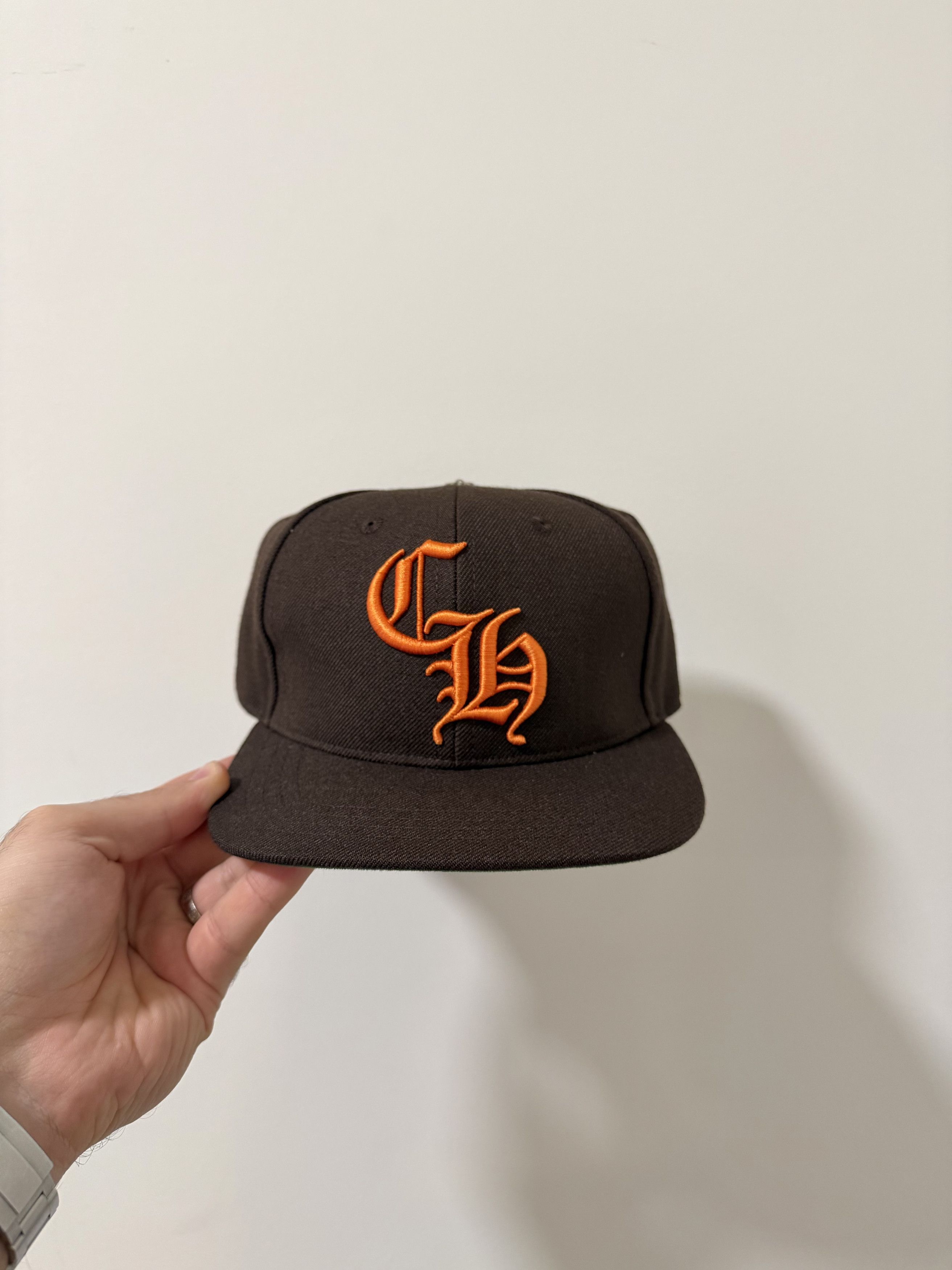 Chrome Hearts CH Brown Orange Baseball Hat Size ONE SIZE - 1 Thumbnail