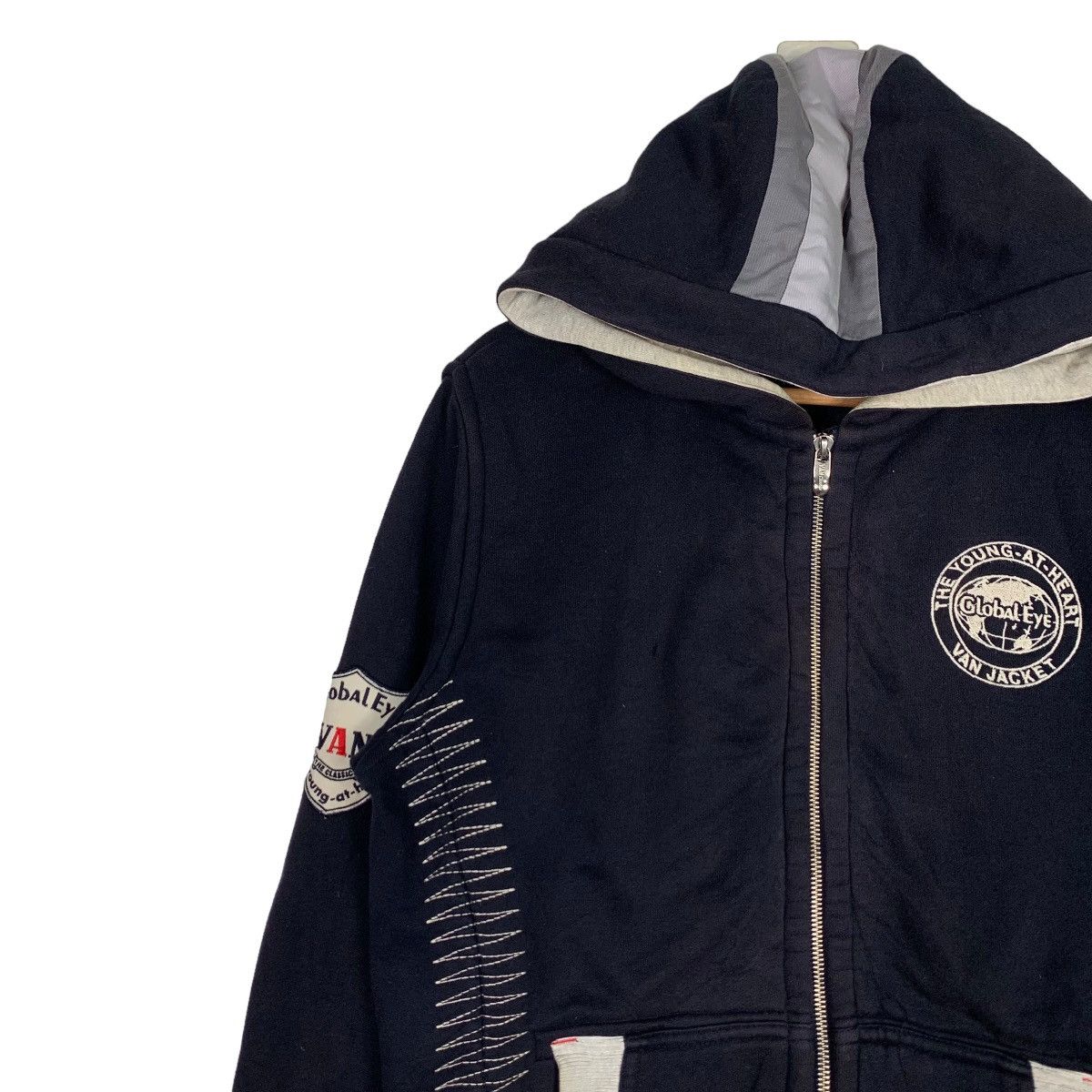 Japanese Brand VAN JAC Fleece Lined Zipper Hoodies Sweatshirt #0904-C40 Size US M / EU 48-50 / 2 - 6 Thumbnail