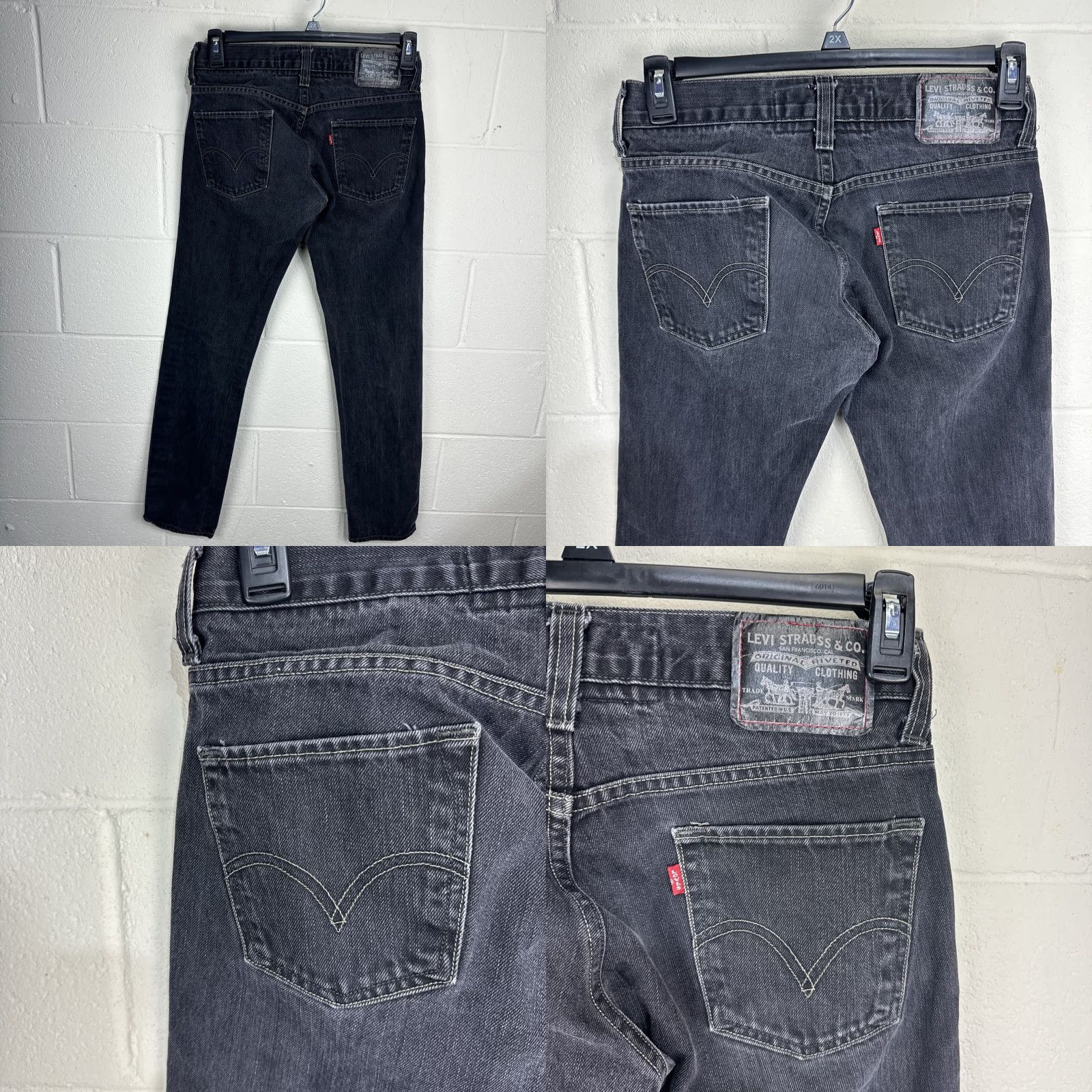 Levi's Levi's 511 Jeans 30x32 Black Mens Skinny Mid Rise 5-Pocket Denim Button Zipper Logo Casual Pants NSCoder? Size US 30 / EU 46 - 9 Thumbnail