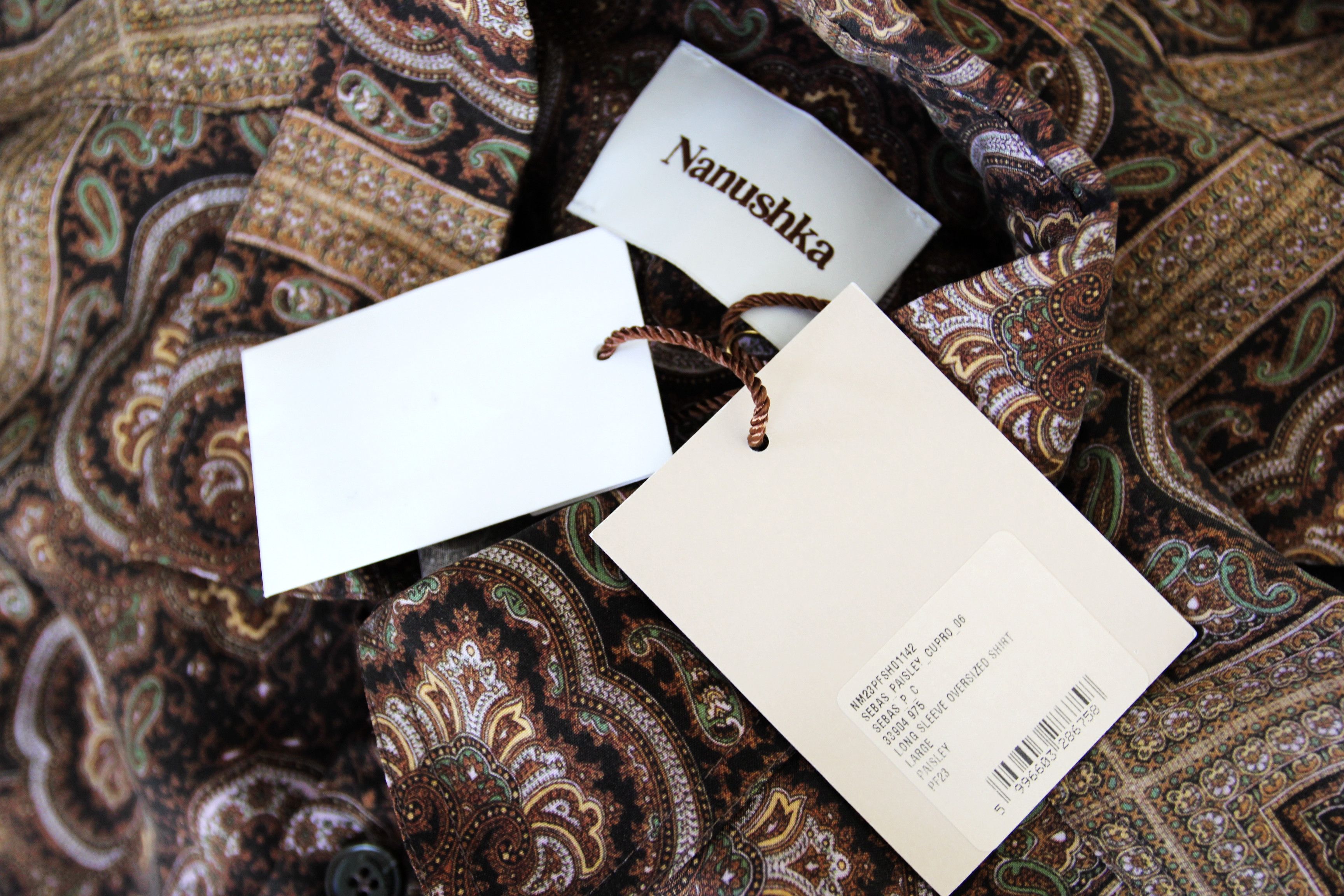 Nanushka BNWT AW23 NANUSHKA SEBAS PAISLEY SHIRT L Size US L / EU 52-54 / 3 - 8 Thumbnail