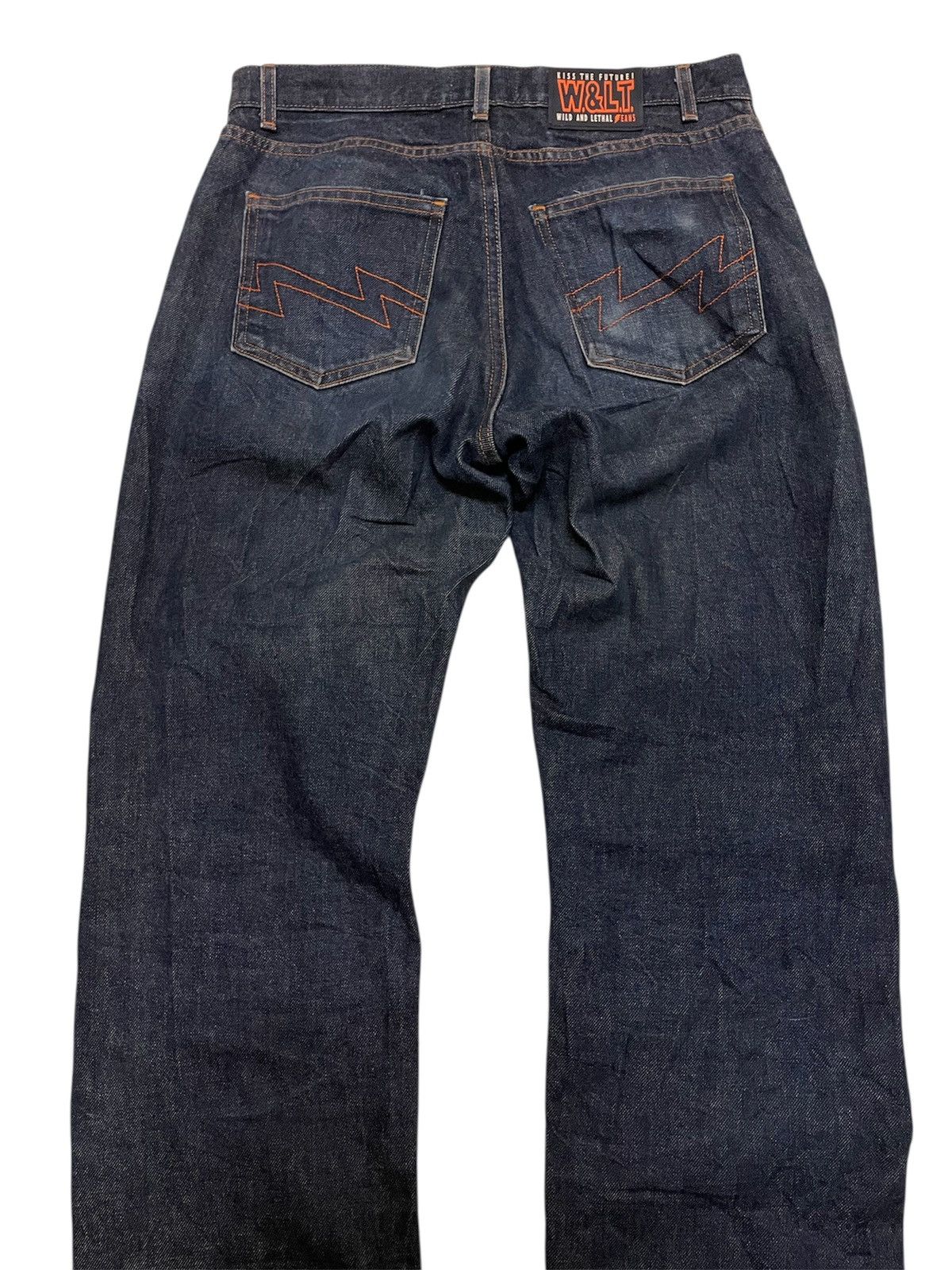 Walter Van Beirendonck Vtg W&LT Wild & Lethal Trash Extra Length Selvedge Jeans Size US 31 - 6 Thumbnail