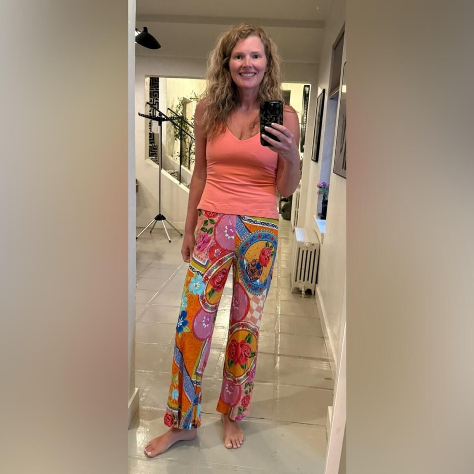 Stella McCartney NWT Spell Aphrodite Bias Pant Floral Boho Straight Leg M Size 32" / US 10 / IT 46 - 2 Thumbnail