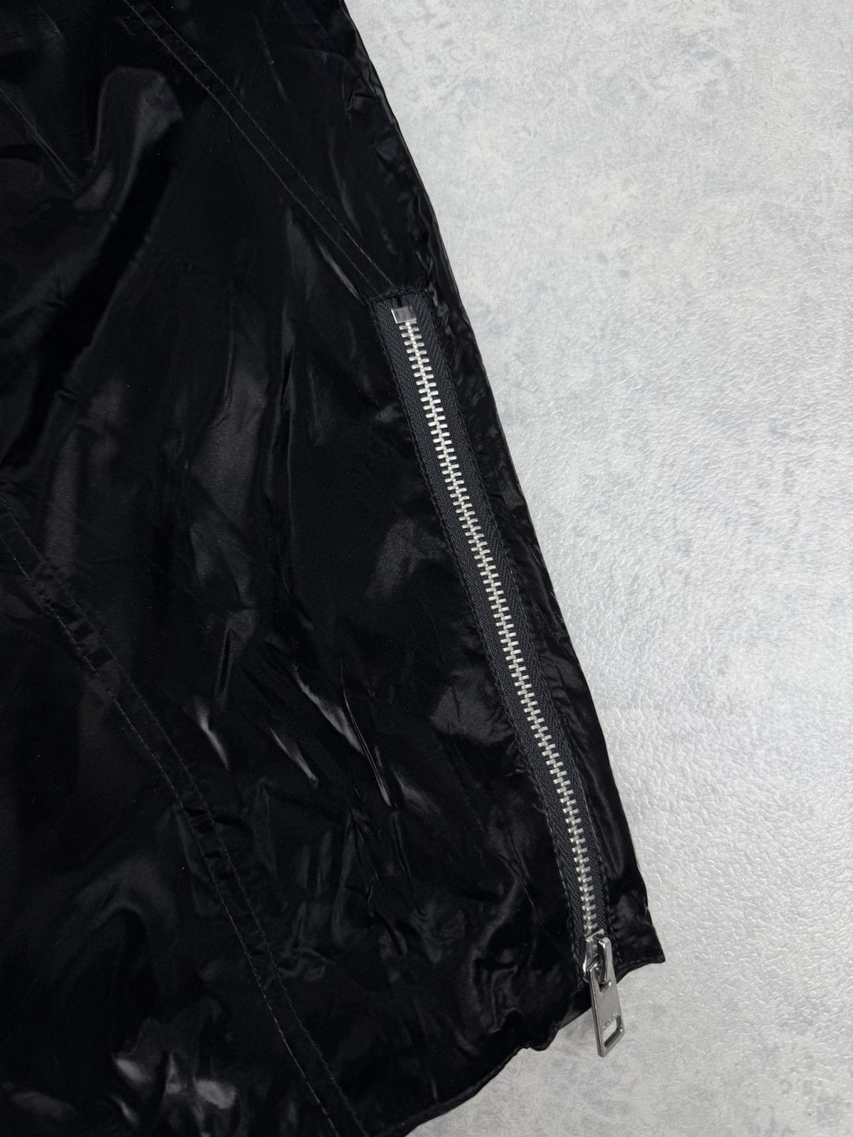H&M × Mugler Mugler x H&M Black Coated Biker Pants Zip Detail Size 46R Size US 38 / EU 54 - 4 Thumbnail