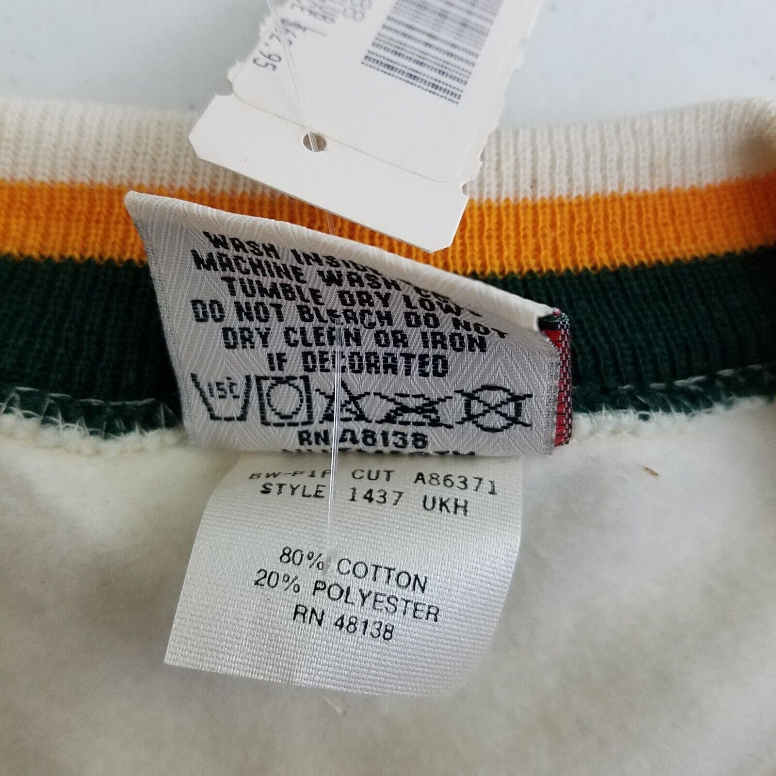 Nutmeg Vtg Nutmeg NFL GreenBay Packers Football Club Sweatshirt USA Size US L / EU 52-54 / 3 - 6 Thumbnail
