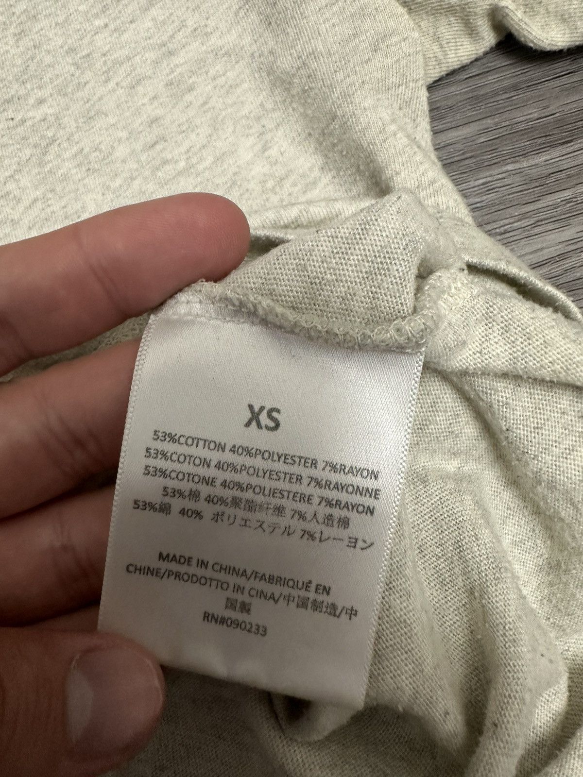 Essentials Essentials Fear Of God Beige Reflective logo Oversize Tee Size US S / EU 44-46 / 1 - 6 Thumbnail