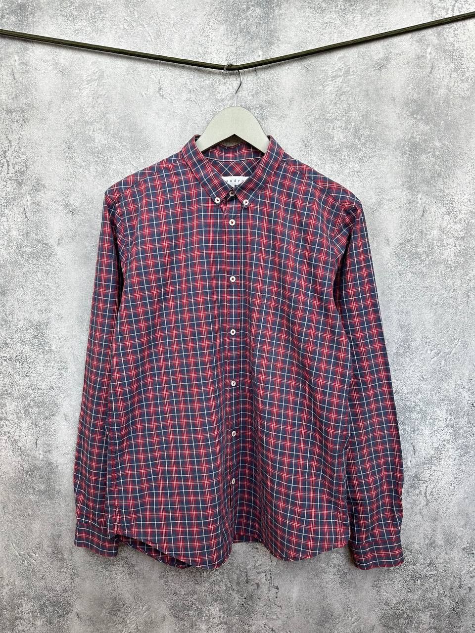 Sandro Paris Check Button-Down Button Shirt Slim Fit LS