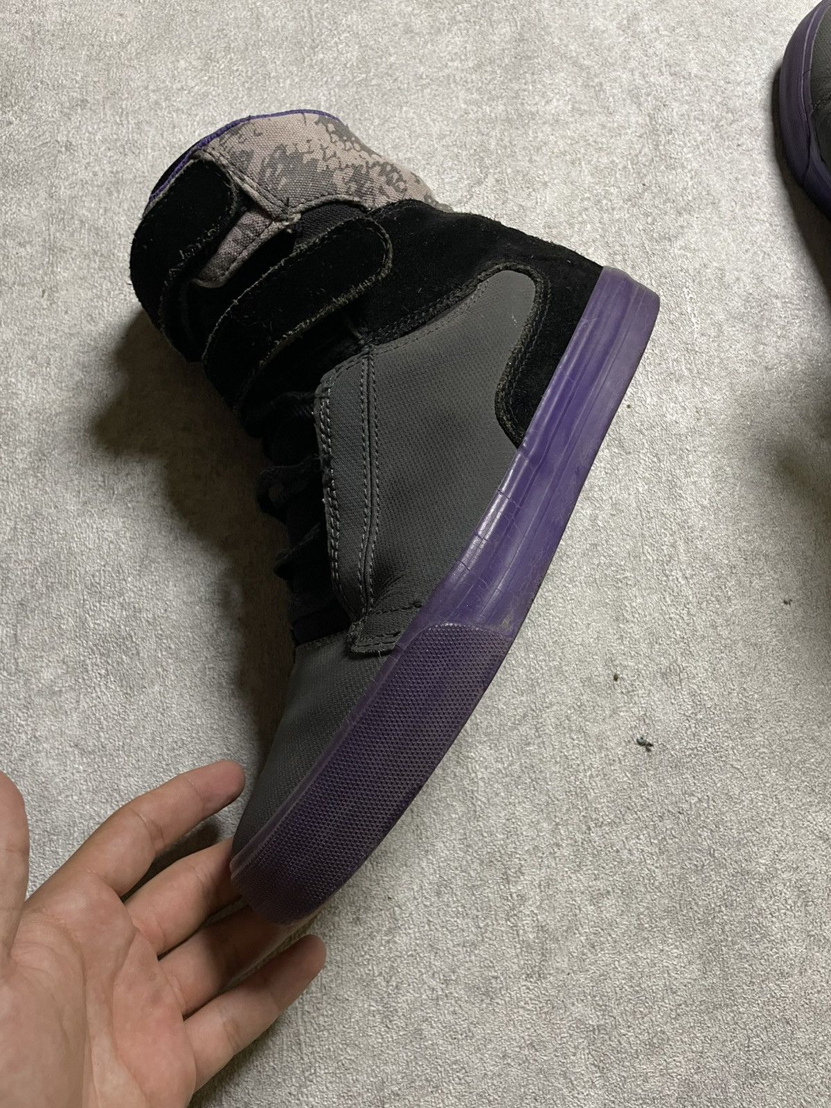 Supra OG Supra Tk Skytop Black Purple grailedcore High Top Size US 7 / EU 40 - 4 Thumbnail