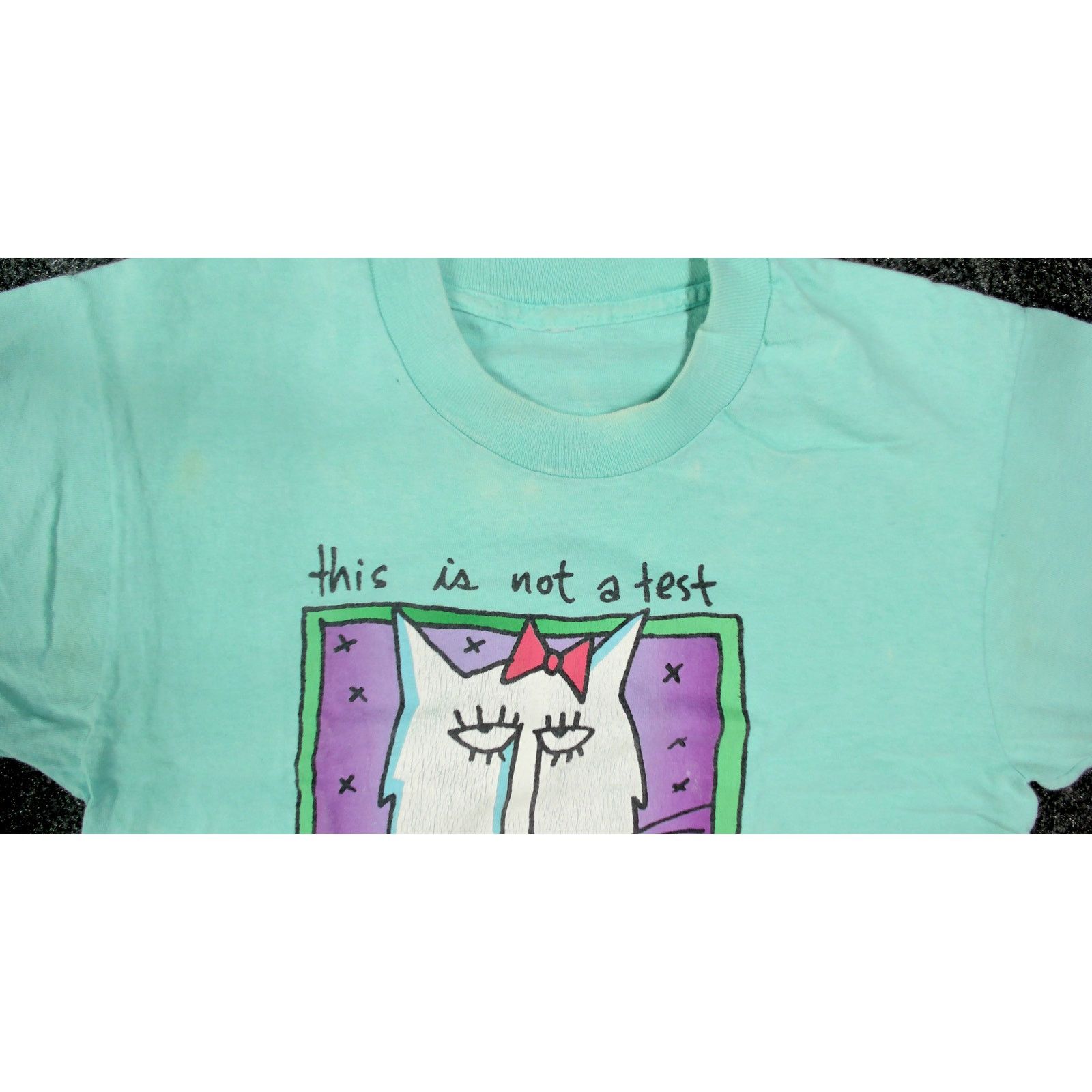 Vintage Vintage 1988 Jim Benton Single Stitch "Attitude Cat" Tee Size L / US 10 / IT 46 - 15 Thumbnail