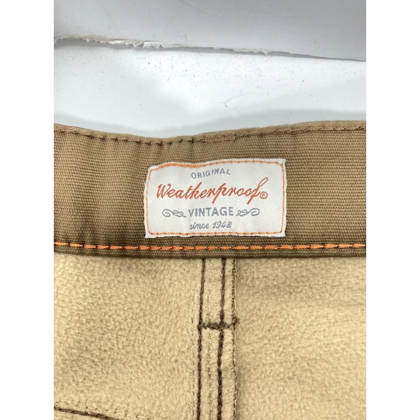 Weatherproof VINTAGE Weatherproof Men Fleece-Lined Pants 40X30 Stretch Canvas Regular Fit Brown Size US 40 / EU 56 - 7 Thumbnail