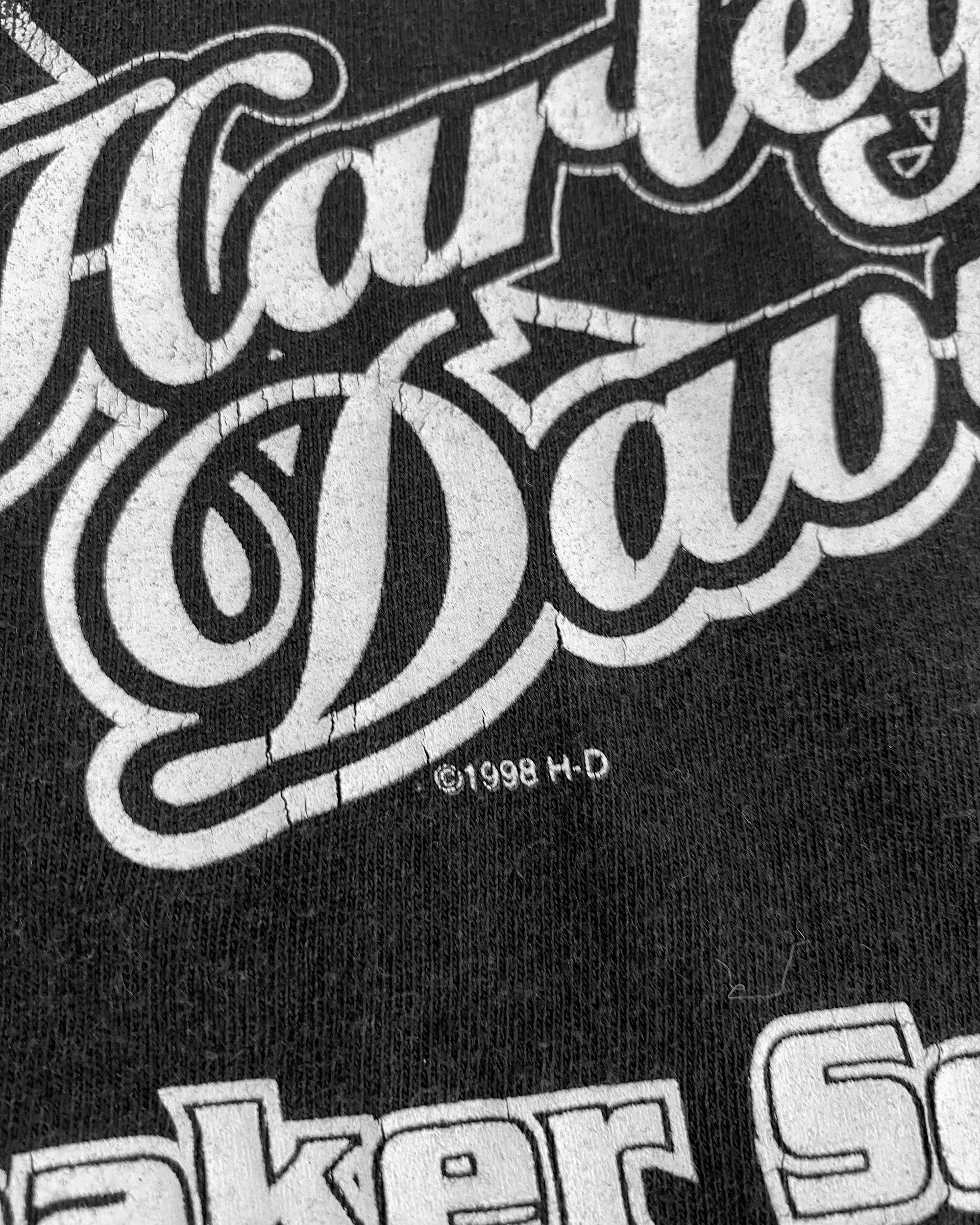 Harley Davidson × Vintage 1998 Graphic T-Shirt Size US XL / EU 56 / 4 - 5 Thumbnail