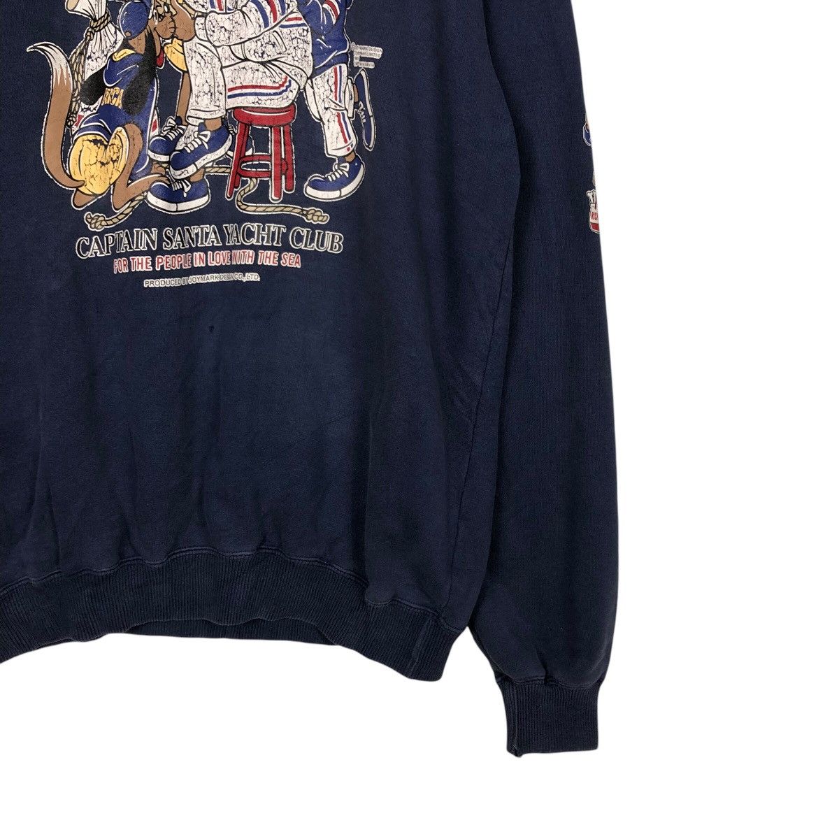 Cartoon Network × Japanese Brand × Vintage 📌Vintage Sweatshirt Captain Santa Big Logo Overprint Size US L / EU 52-54 / 3 - 6 Thumbnail