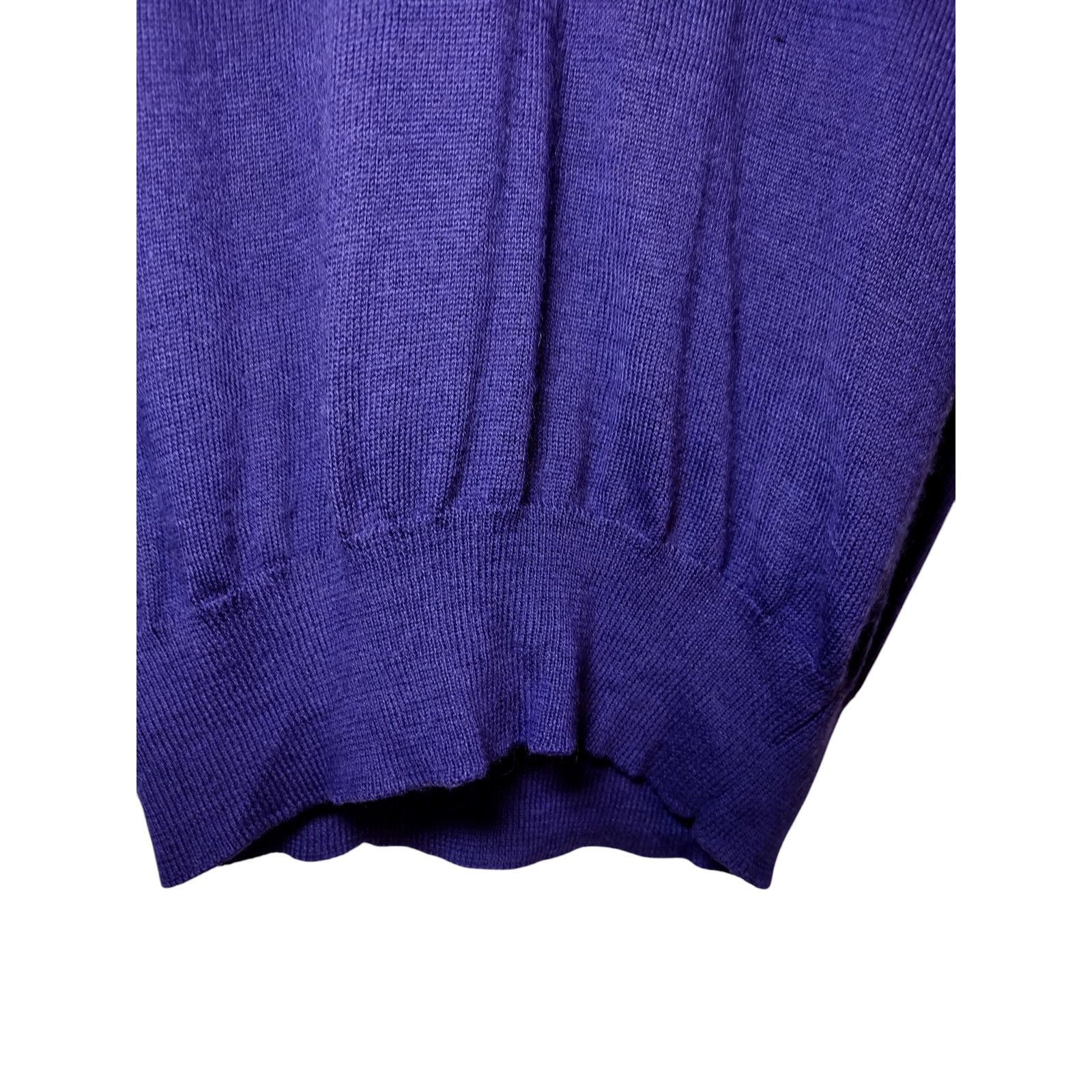 Ann Taylor Ann Taylor Sweater Long Sleeves V-Neck Knit Purple Size 4 Size S / US 4 / IT 40 - 6 Thumbnail