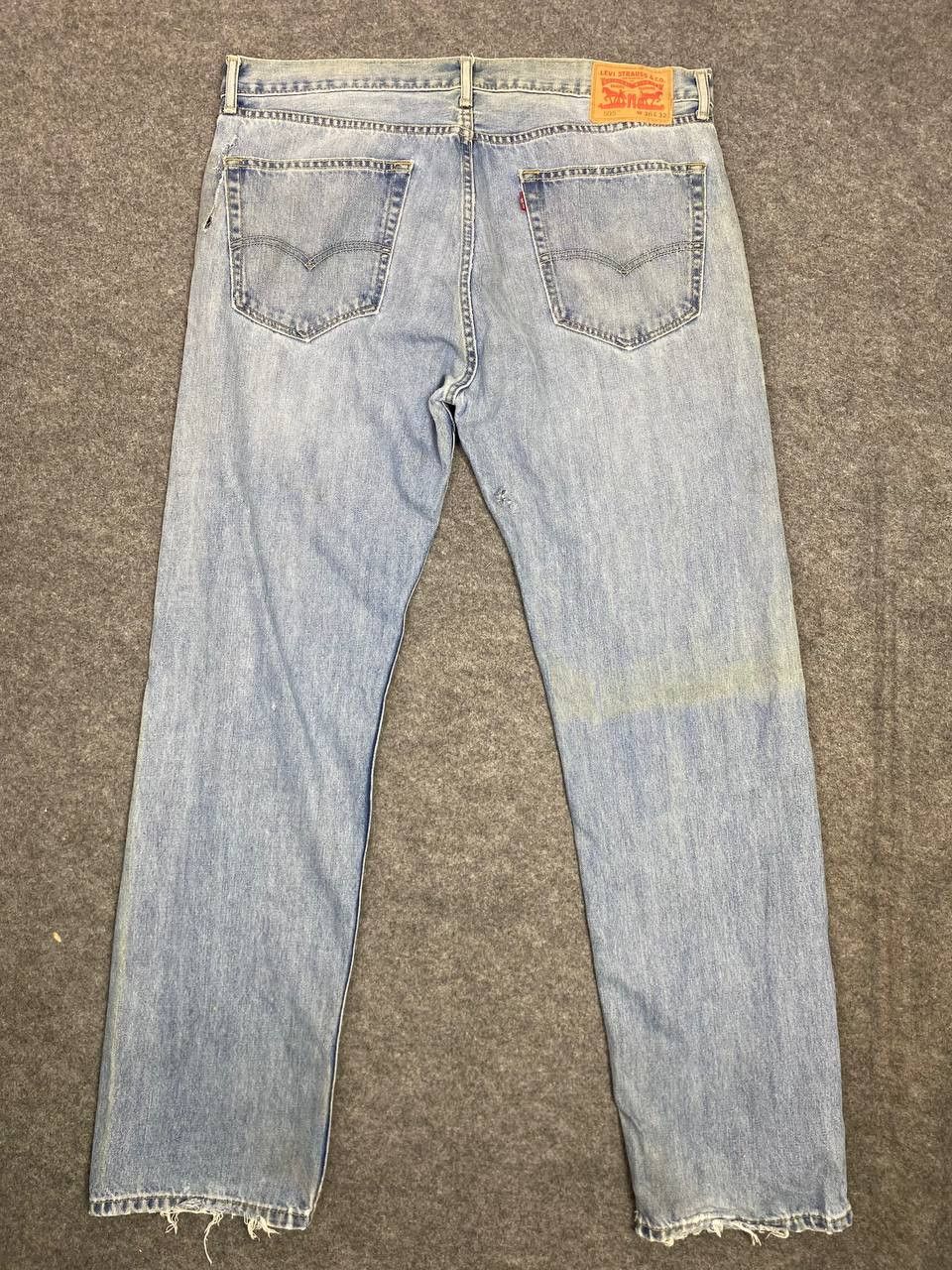 Levi's levis 505 relaxed fit distressed denim nice design Size US 39 - 1 Thumbnail
