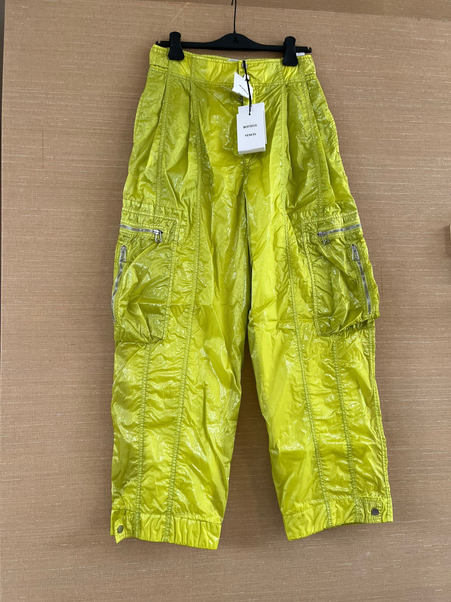 Bottega Veneta Multi Zip Cargo Pants in Acid Yellow Size US 30 / EU 46 - 8 Thumbnail