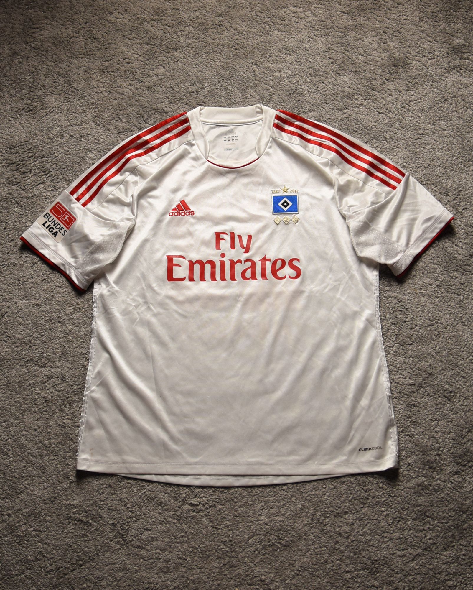 Adidas Hamburger SV 2012/2013 Van Der Vaart #23 Home Shirt Jersey Size US XL / EU 56 / 4 - 5 Thumbnail