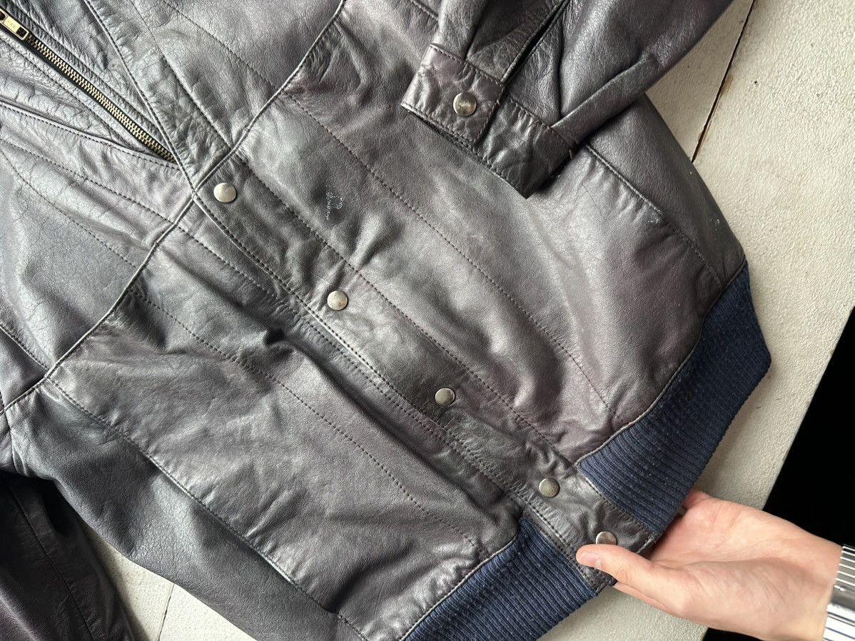 Other 🚨VNTG LEATHER JACKET AVANT GARDE ASYMMETRICAL BLACK MOTO Size US S / EU 44-46 / 1 - 3 Thumbnail