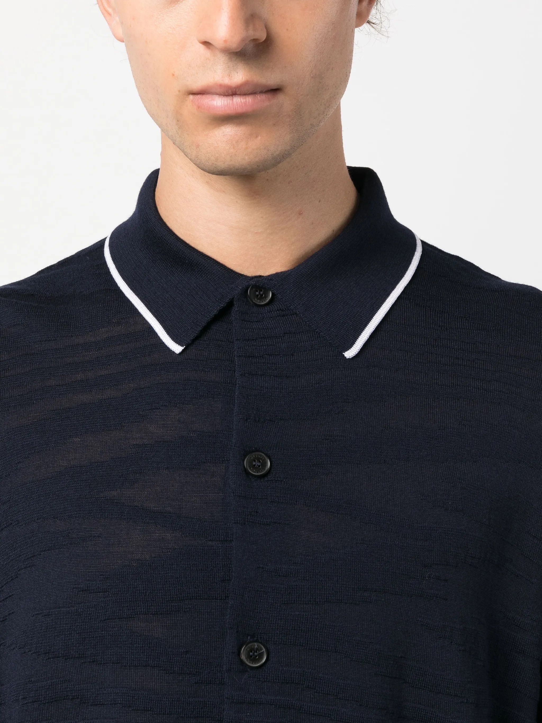 Missoni o1y0225 Patterned Shirt in Midnight Blue Size US L / EU 52-54 / 3 - 2 Thumbnail