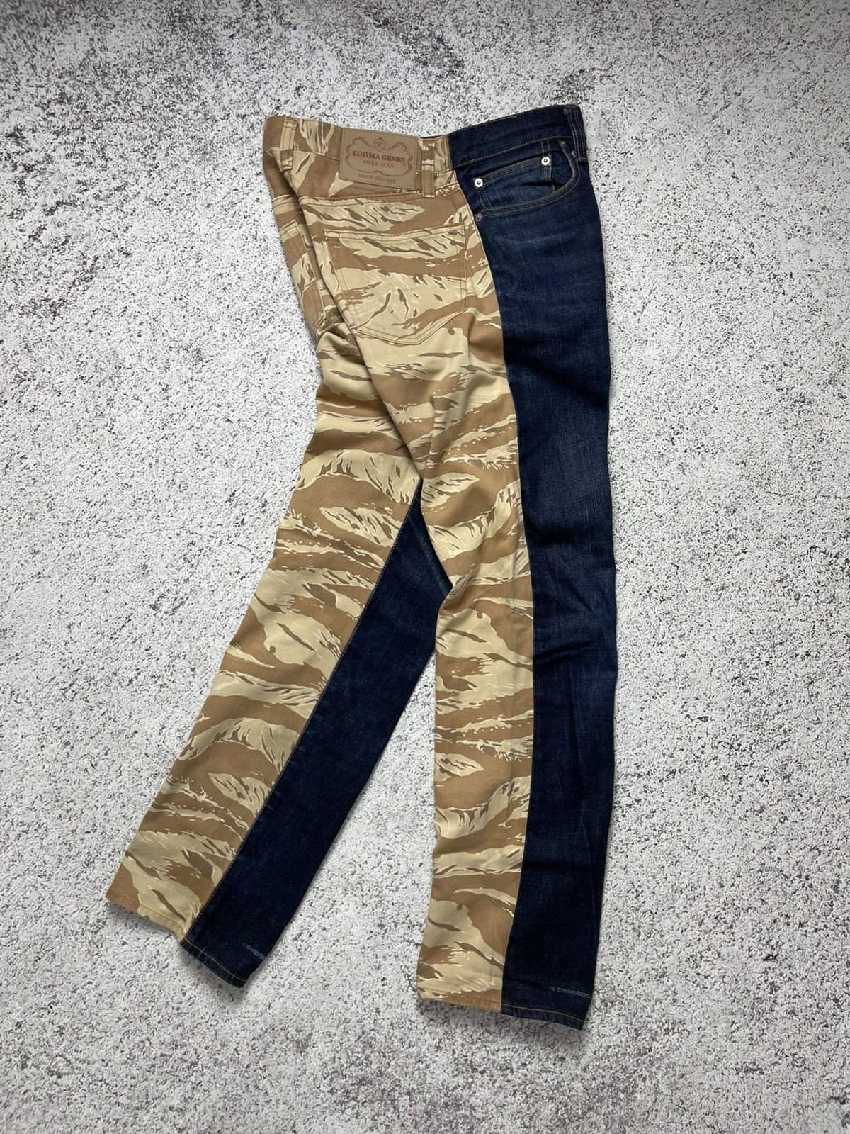 KOJIMA GENES Kojima Genes Hybrid Tiger Camouflage Travis Denim Jeans Size US 31 - 5 Thumbnail