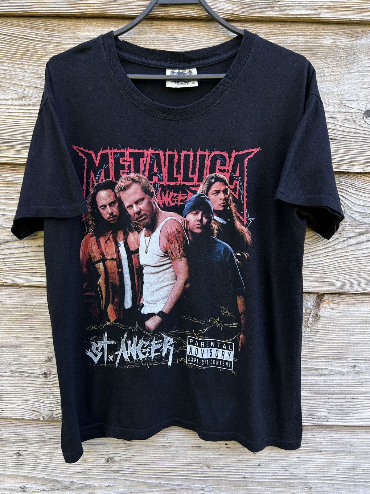 Band Tees Vintage Metallica St. Anger Bootleg T-Shirt In Black Size US M / EU 48-50 / 2 - 1 Thumbnail