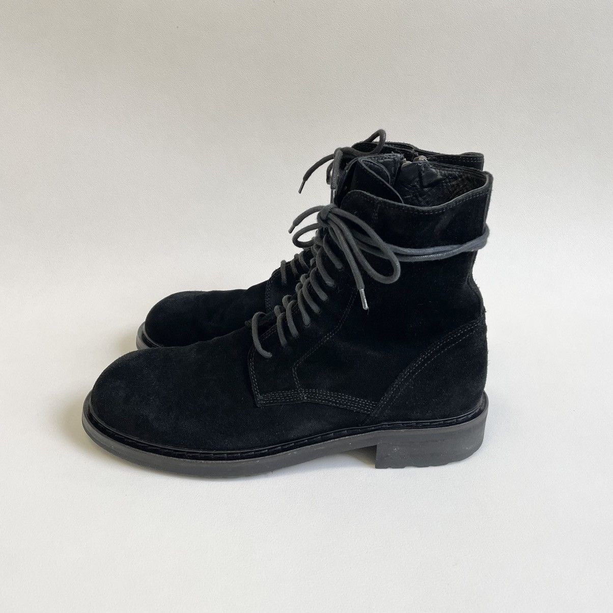 Ann Demeulemeester A/W 13 Black Suede Combat boots Size US 9 / EU 42 - 17 Thumbnail