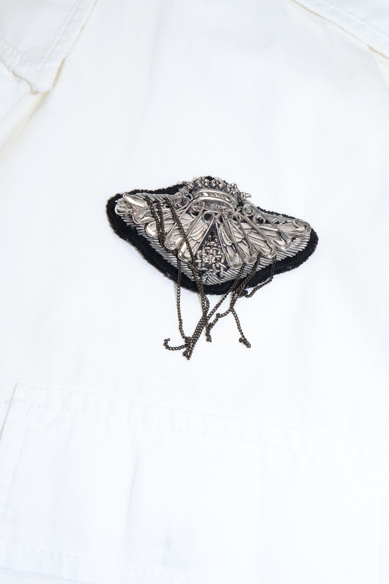 Balmain Balmain by Decarnin SS11 Military Safety Pin Shirt Size US S / EU 44-46 / 1 - 5 Thumbnail