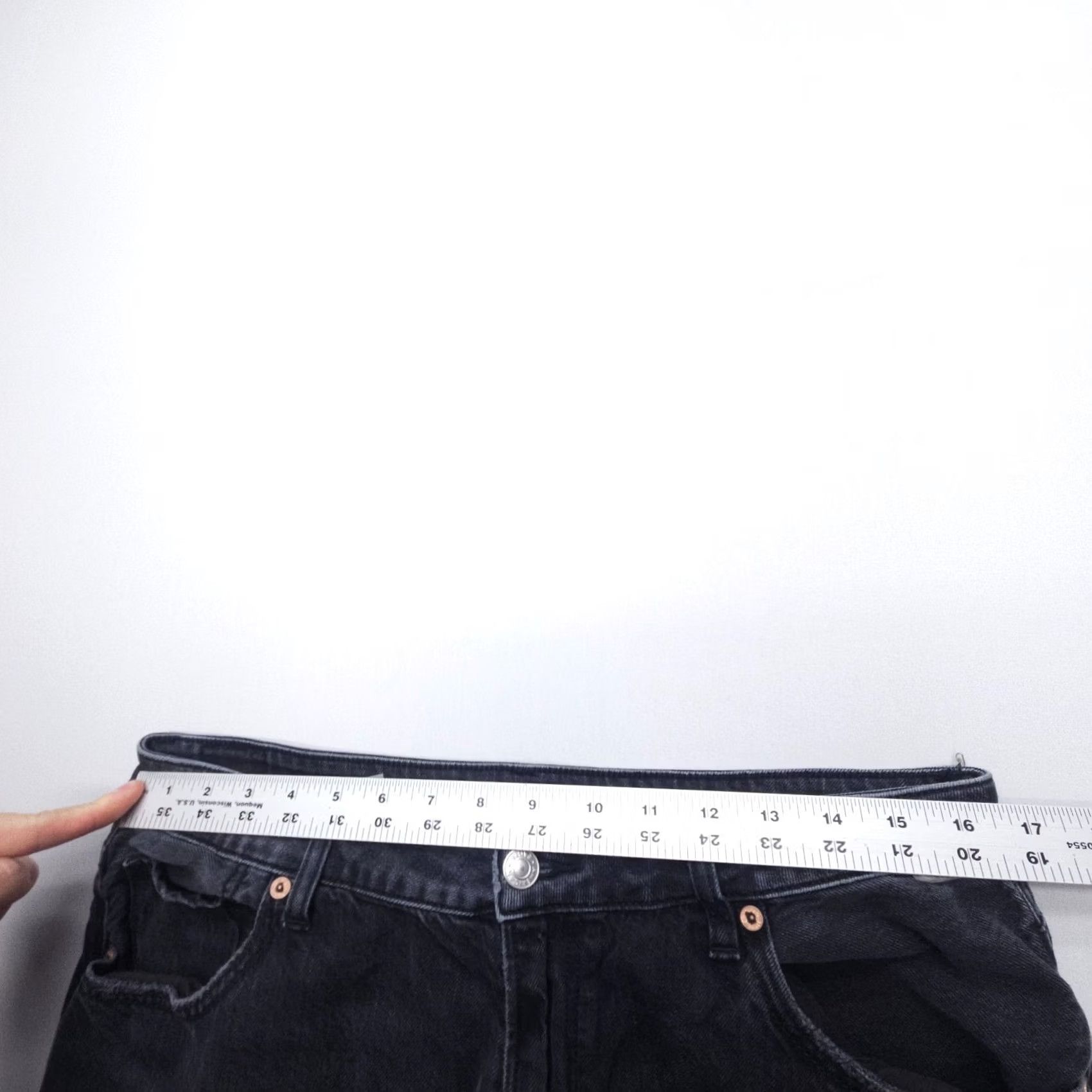 American Eagle Outfitters American Eagle Outfitters Jeans Womens 14 Black High Rise Distressed 5-Pocket Denim Straight Leg Mom Style Adults Womens Size 36" / US 14 / IT 50 - 6 Thumbnail