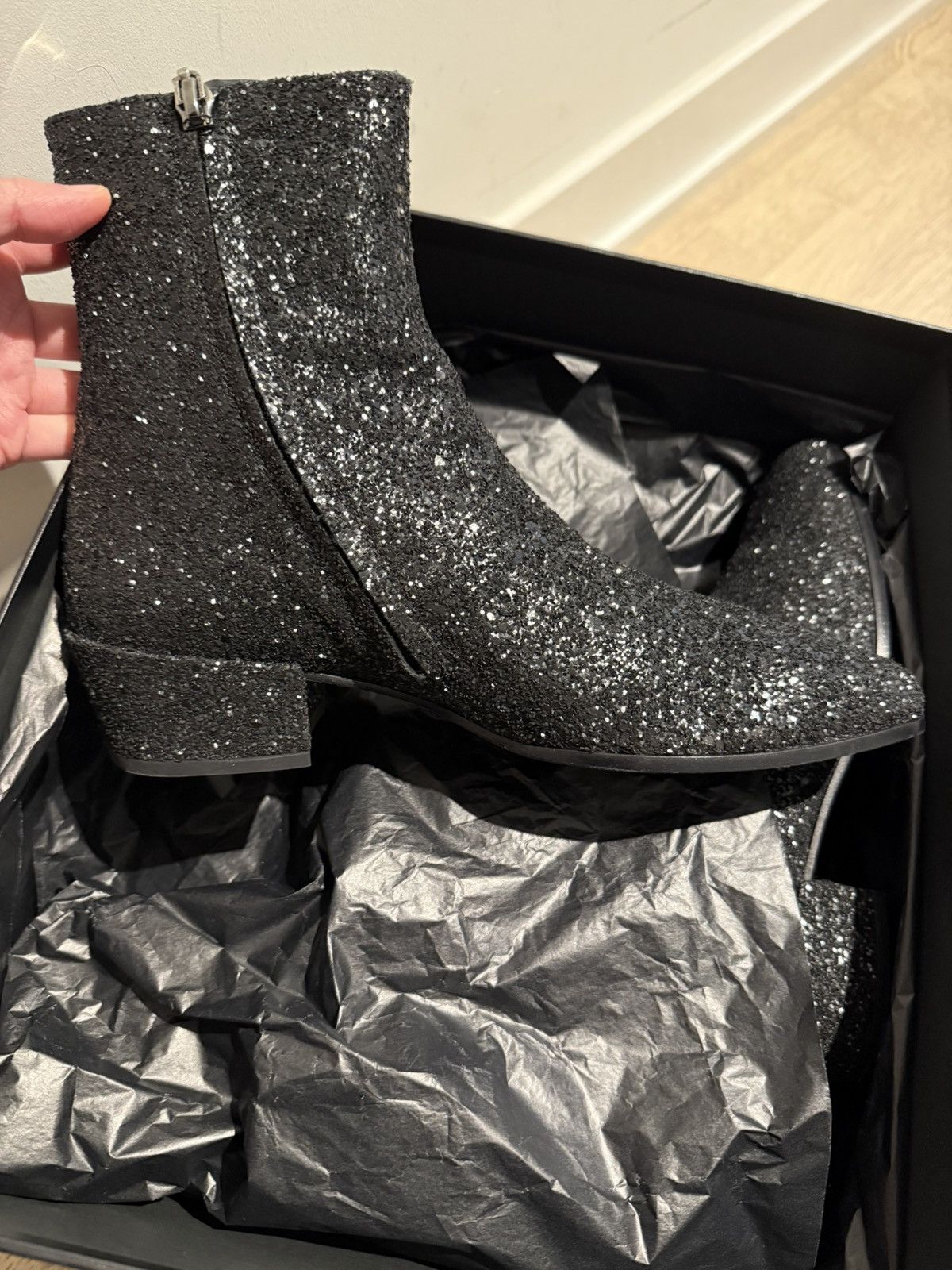 Saint Laurent Paris Saint Laurent Paris crystal Caleb 40 zip Size US 6.5 / EU 39-40 - 4 Thumbnail