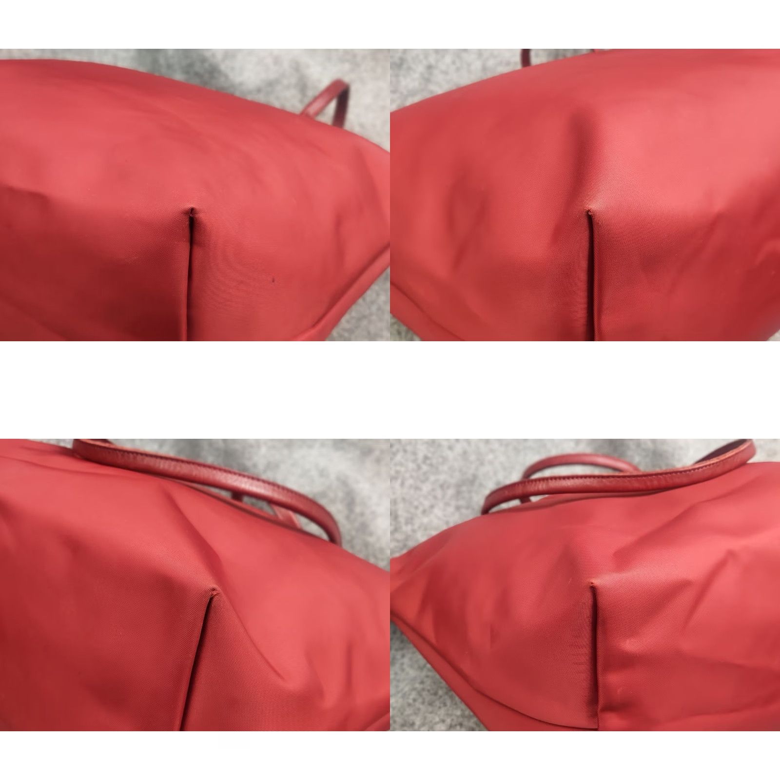Longchamp VINTAGE Longchamp Le Pliage Néo wine red-colored nylon and leather tote bag Handbag Size ONE SIZE - 9 Thumbnail