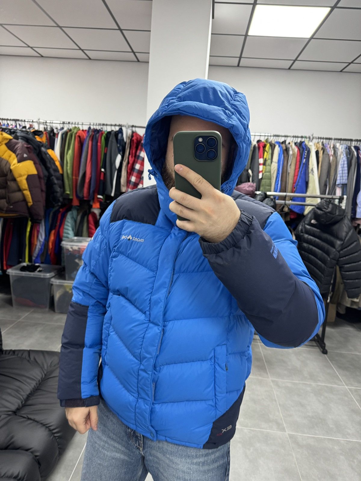 Montbell Montbell EX800 Blue Down Windstopper Jacket Men Size L Size US L / EU 52-54 / 3 - 3 Thumbnail