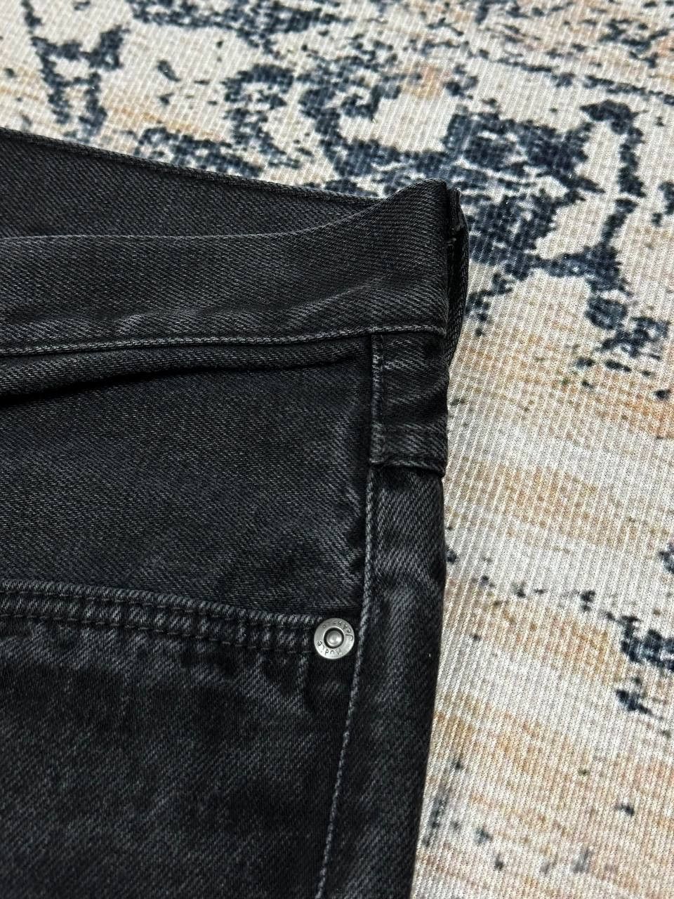 Nudie Jeans Nudie wide leg jeans Black Faded Denim Made In Italy Size US 33 - 6 Thumbnail