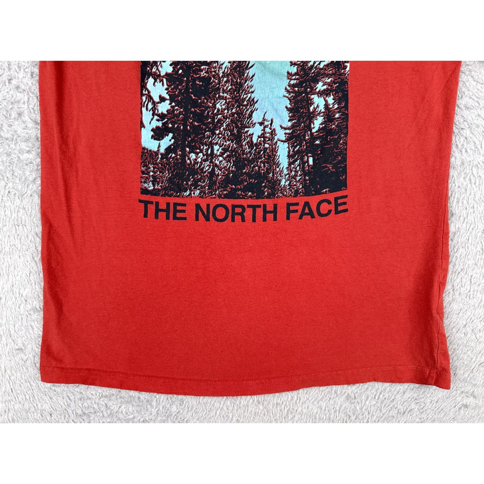 The North Face VINTAGE? No — The North Face Shirt Men Small Petite Red Crew Neck 100% Cotton Tree Logo READ Size US S / EU 44-46 / 1 - 5 Thumbnail