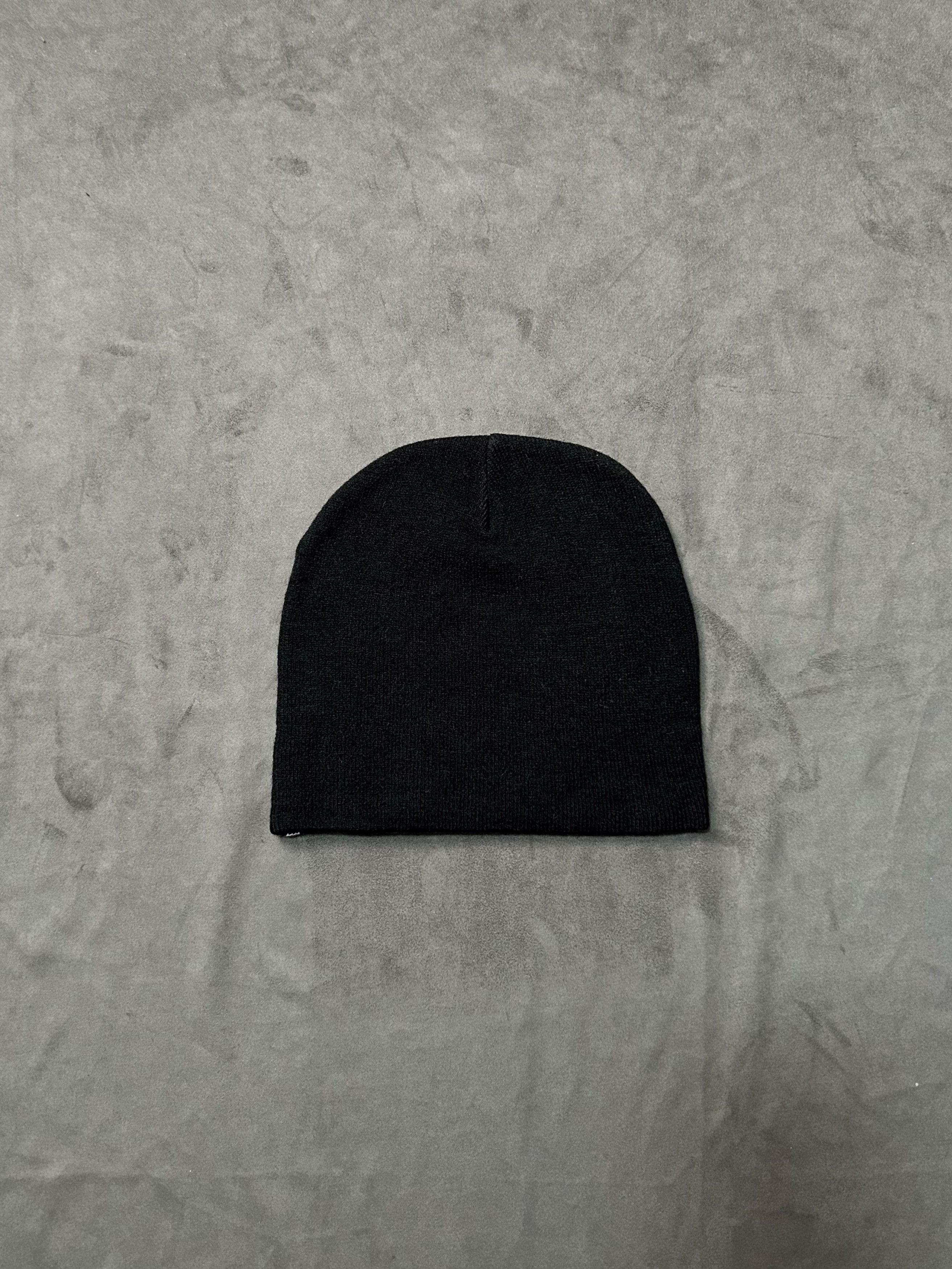 Japanese Brand Devil Joker Graphic No Cuff Knit Cap Beanie Black Hat OS Size ONE SIZE - 5 Thumbnail