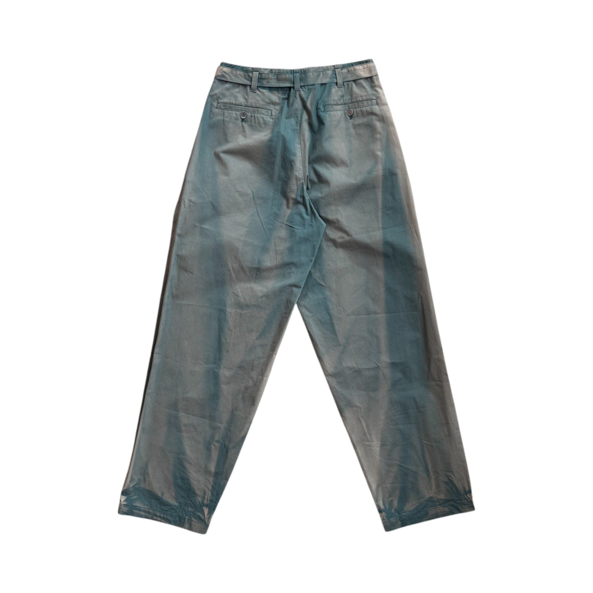 JiyongKim SUN-BLEACHED BELTED WIDE TROUSERS Size US 32 / EU 48 - 4 Thumbnail