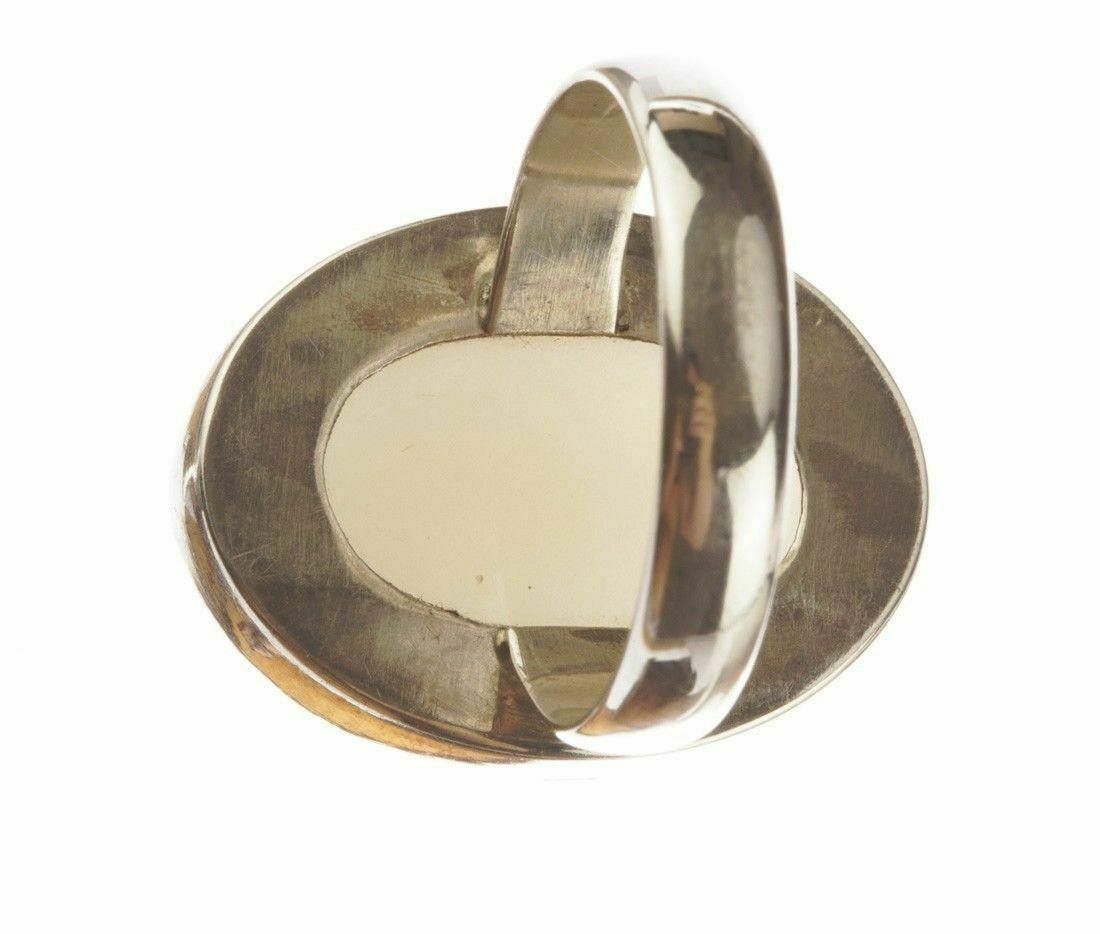 Handmade Gray Moonstone Cabochon Ring Size ONE SIZE - 4 Thumbnail