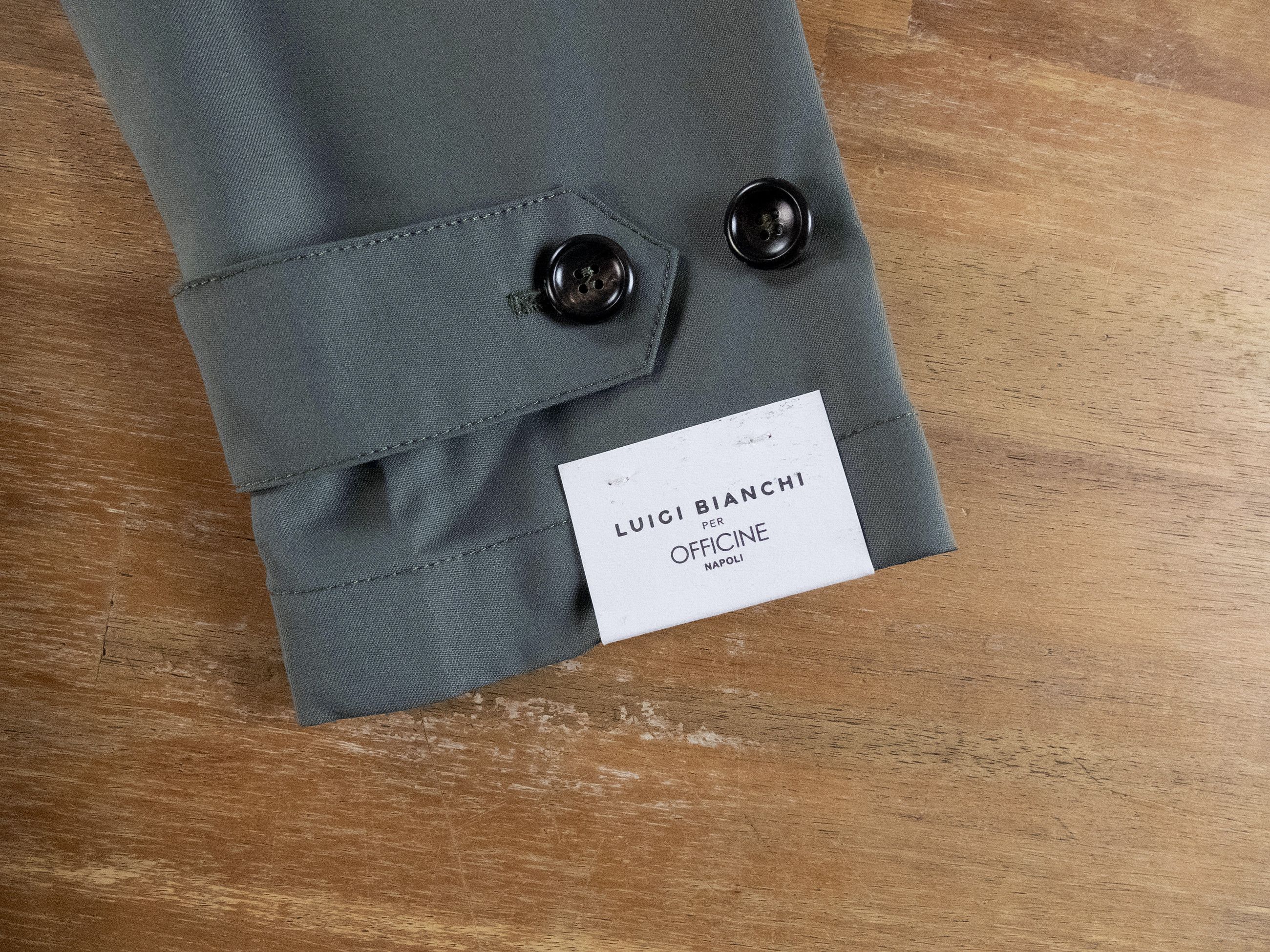 Luigi Bianchi LUIGI BIANCHI SARTORIA green wool trench coat Size 42 / XL Size US XL / EU 56 / 4 - 5 Thumbnail