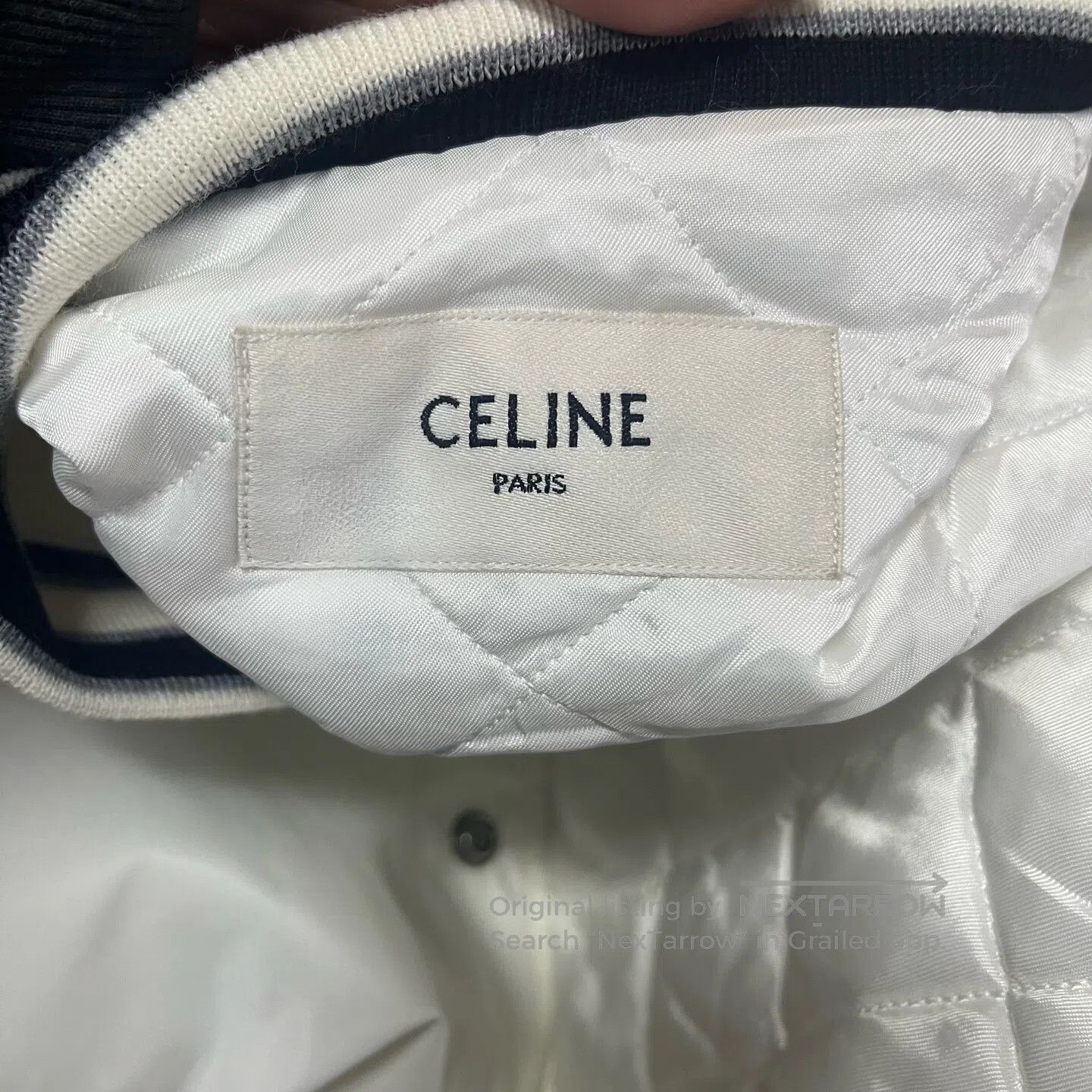 Celine CELINE SIZE 55 Color contrasting letter-sticker single-row Size US XL / EU 56 / 4 - 4 Thumbnail