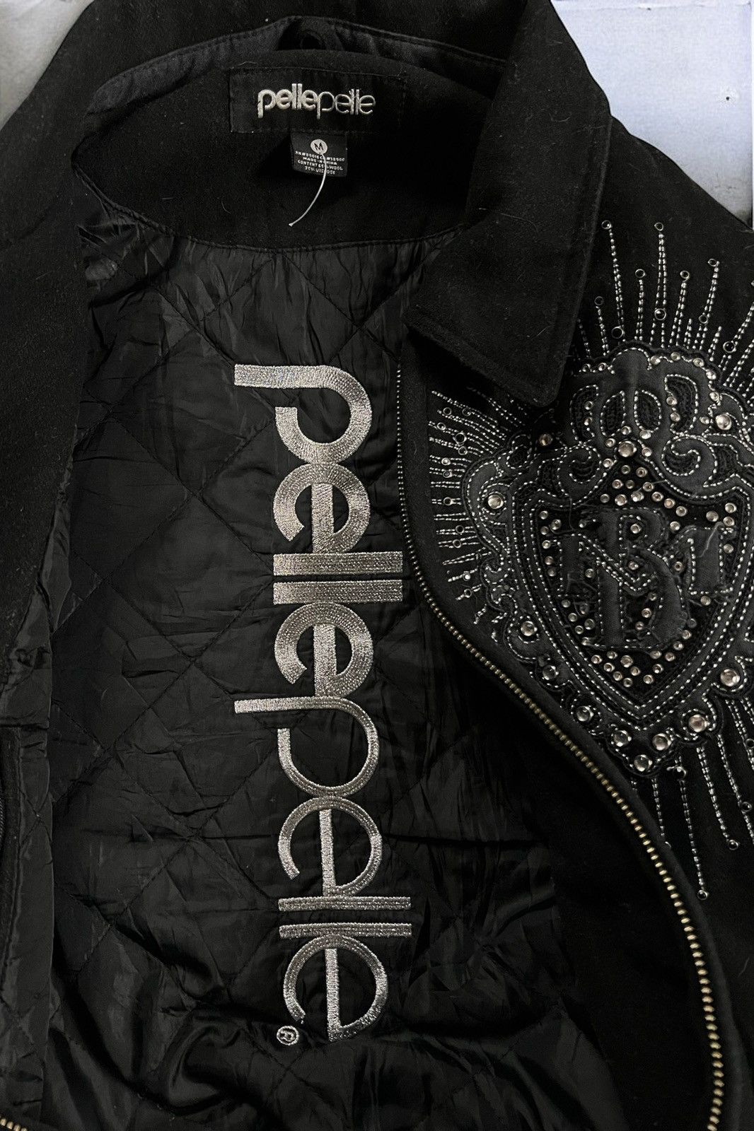 Pelle Pelle Pelle Pelle ‘Diamond Crest’ Embroidered Bomber Jacket 2000s Size US M / EU 48-50 / 2 - 3 Thumbnail