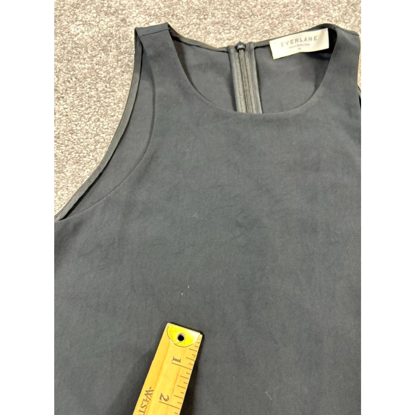 Everlane Everlane Shirt Womens 00 Black Tank Top Sleeveless Scoop Neck Casual Basic Knit Viscose Woven Relaxed Regular Size XXS / US 00 / IT 34 - 5 Thumbnail
