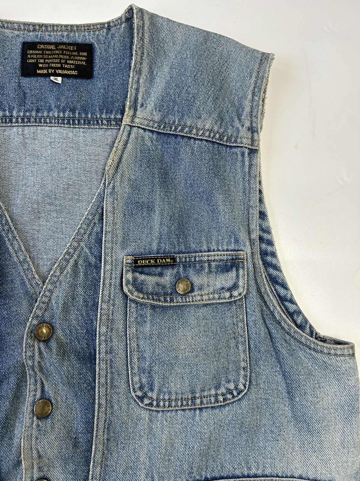 Vintage RUCK DAM DENIM VEST Size US XXL / EU 58 / 5 - 3 Thumbnail